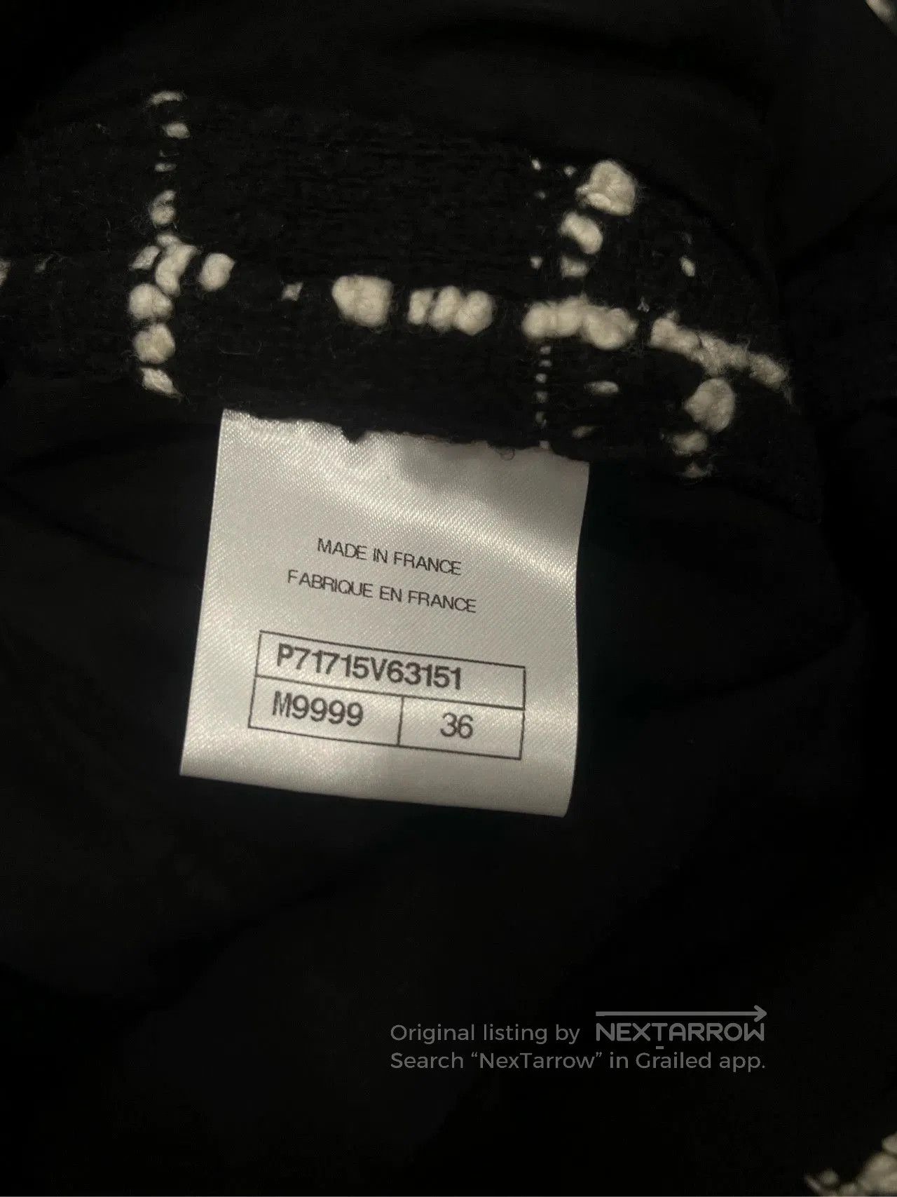 Chanel Chanel 21k black and white plaid tweed jacket fr36. Size US XS / EU 42 / 0 - 5 Thumbnail