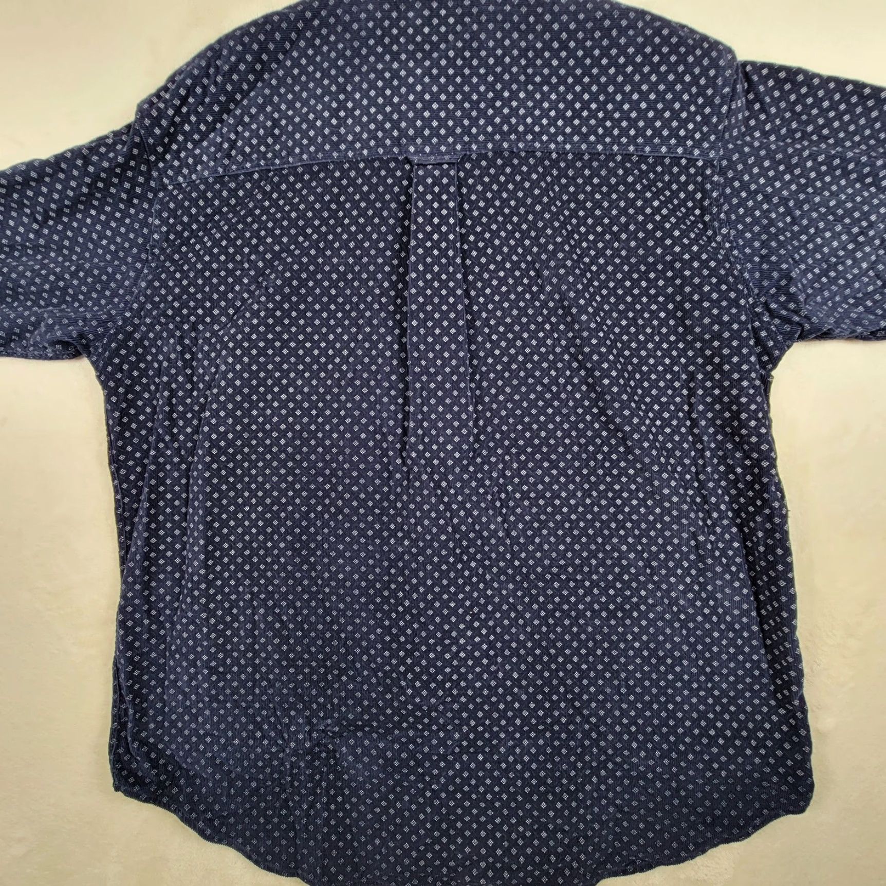 Vintage Northwest Territory Shirt Mens Large Blue Long Sleeve Button Down Diamond Print Size US L / EU 52-54 / 3 - 2 Thumbnail