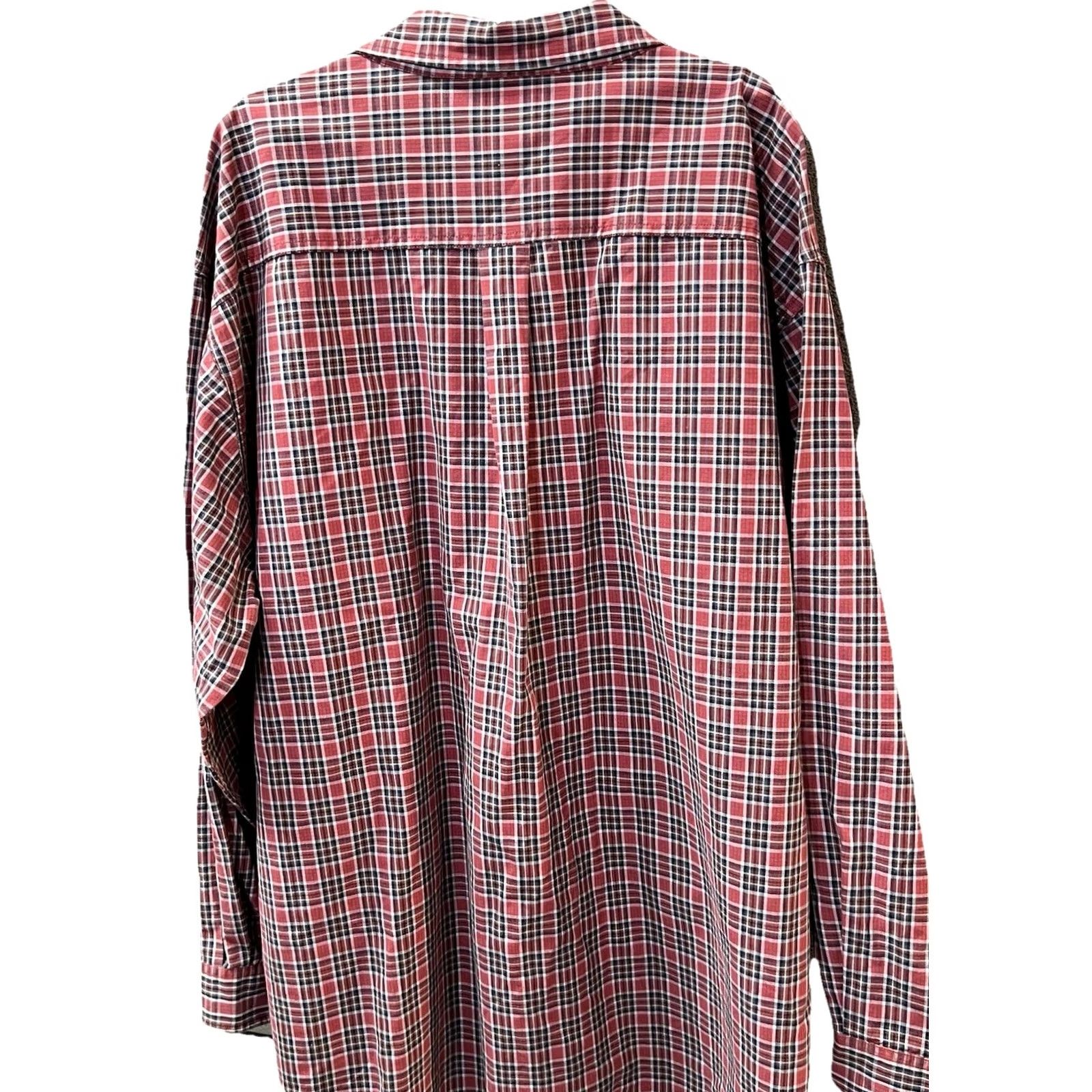Carhartt Carhartt Mens 3XL Plaid Button-Up Work Shirt Long Sleeve Cotton Red Size US XXL / EU 58 / 5 - 7 Thumbnail