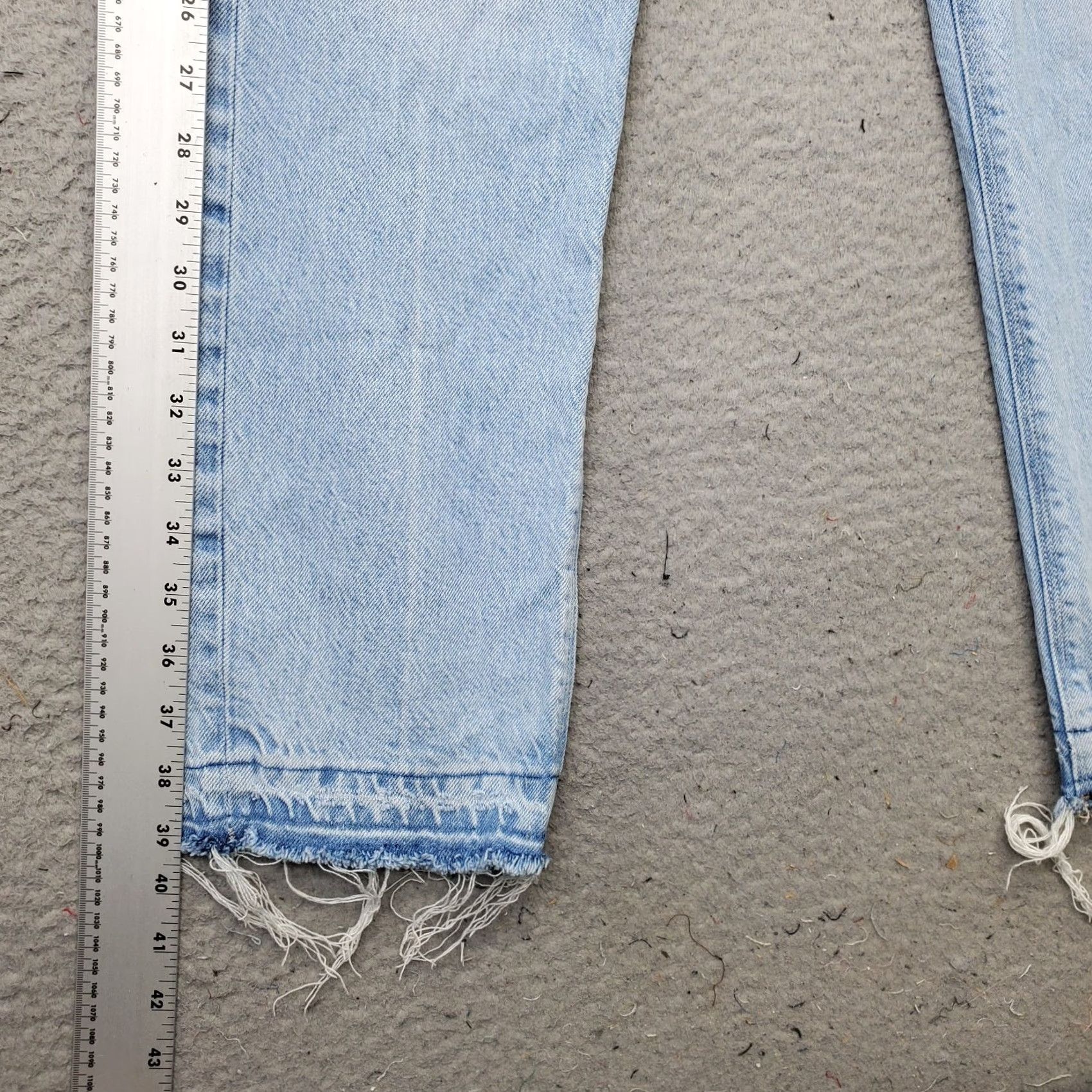 American Eagle Outfitters American Eagle Outfitters Jeans Womens 2 Blue Denim Straight 5-Pocket High Rise Jeans 29.75 Inseam Size 26" / US 2 / IT 38 - 3 Thumbnail