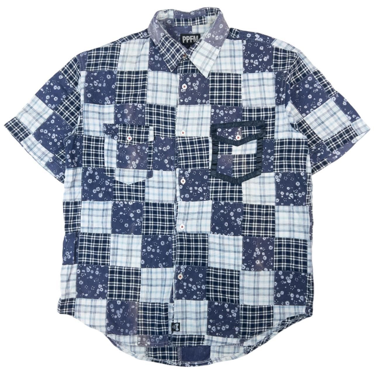 PPFM Vintage PPFM Patchwork Short Sleeve Button Up Shirt Size M Size US M / EU 48-50 / 2 - 1 Thumbnail