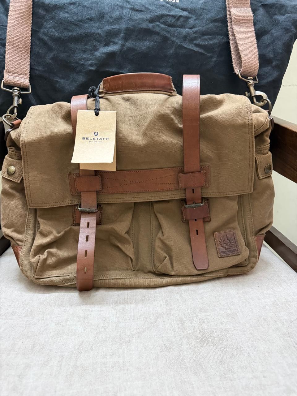 Belstaff BELSTAFF COLONIAL MESSENGER BAG-Mountain Brown Size ONE SIZE - 4 Thumbnail