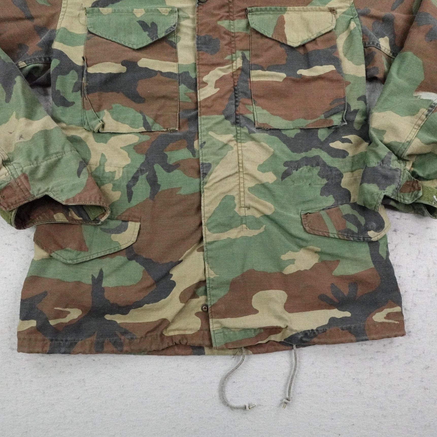 Vintage VINTAGE US ARMY Jacket Mens Small Woodland Camo Cold Weather Field Parka 80s Size US S / EU 44-46 / 1 - 3 Thumbnail