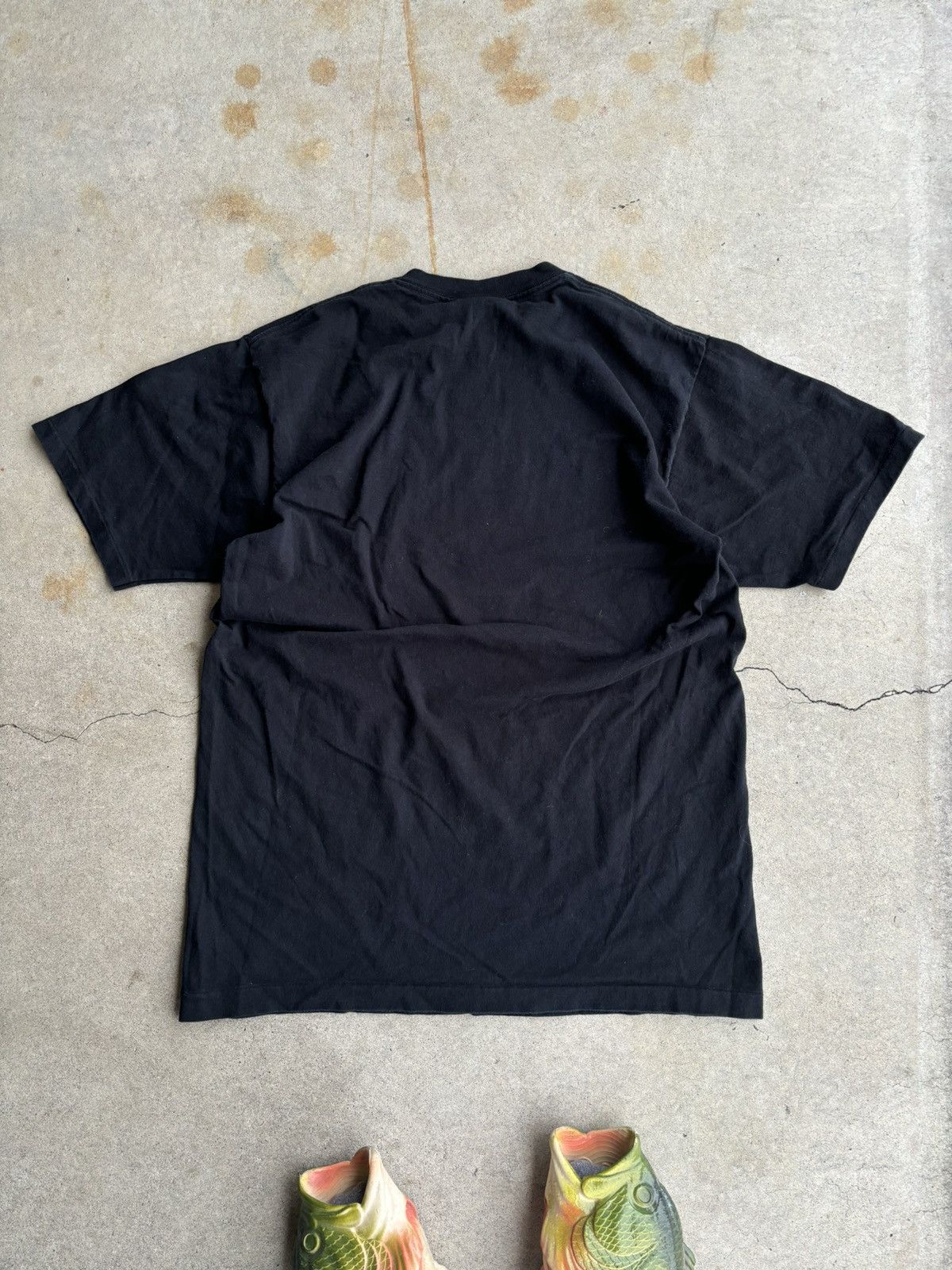 Band Tees Crazy 80s Bauhaus Simple Logo Boxy Faded Black Shirt Size US L / EU 52-54 / 3 - 2 Thumbnail