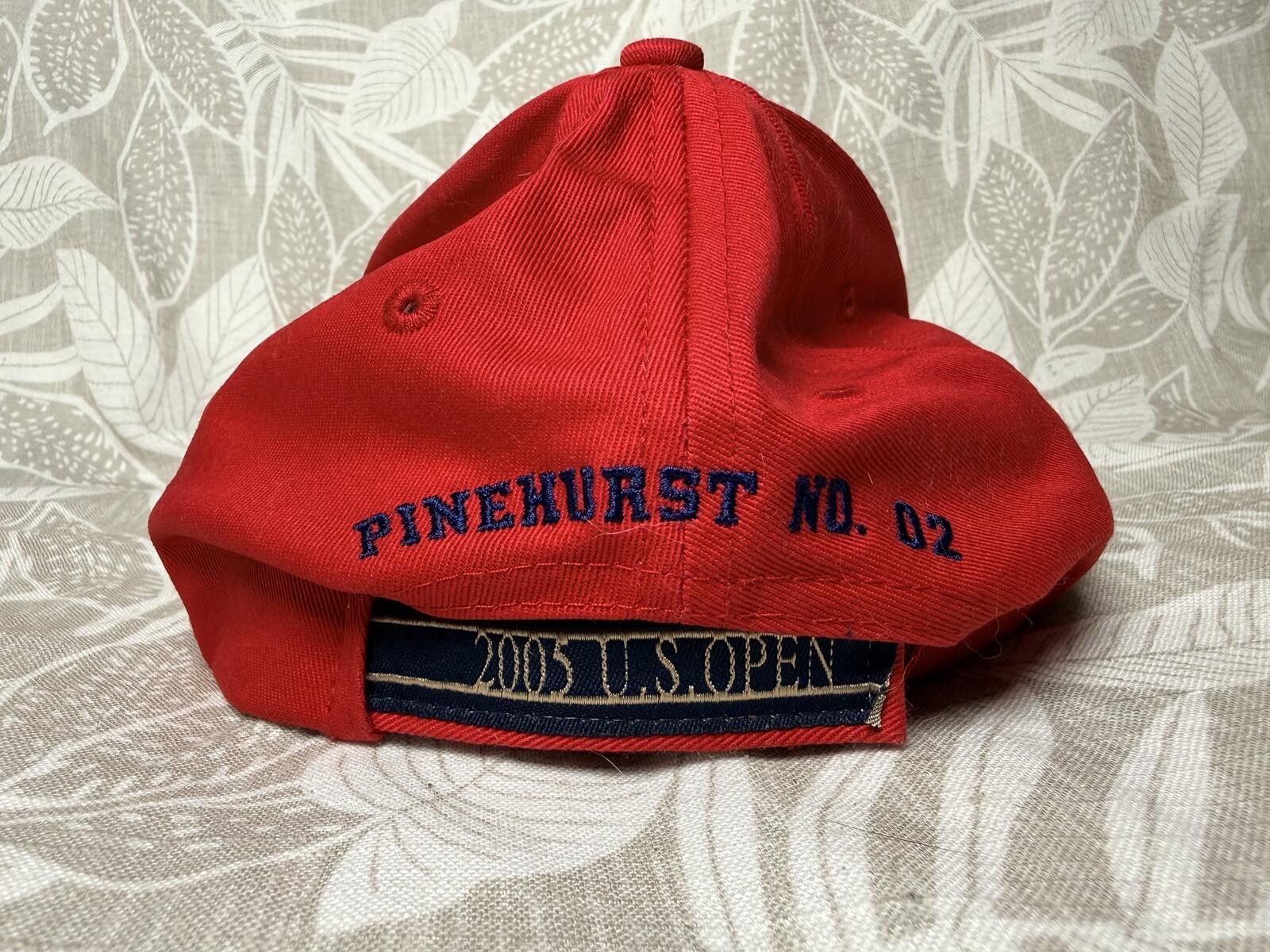 Other 2005 U.S. Open Pinehurst No. 2 Red Strapback Hat Size ONE SIZE - 3 Thumbnail
