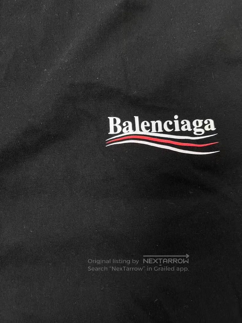 Balenciaga Balenciaga Printed Loose Round Neck Short Sleeve T-Shirt Size US XS / EU 42 / 0 - 3 Thumbnail