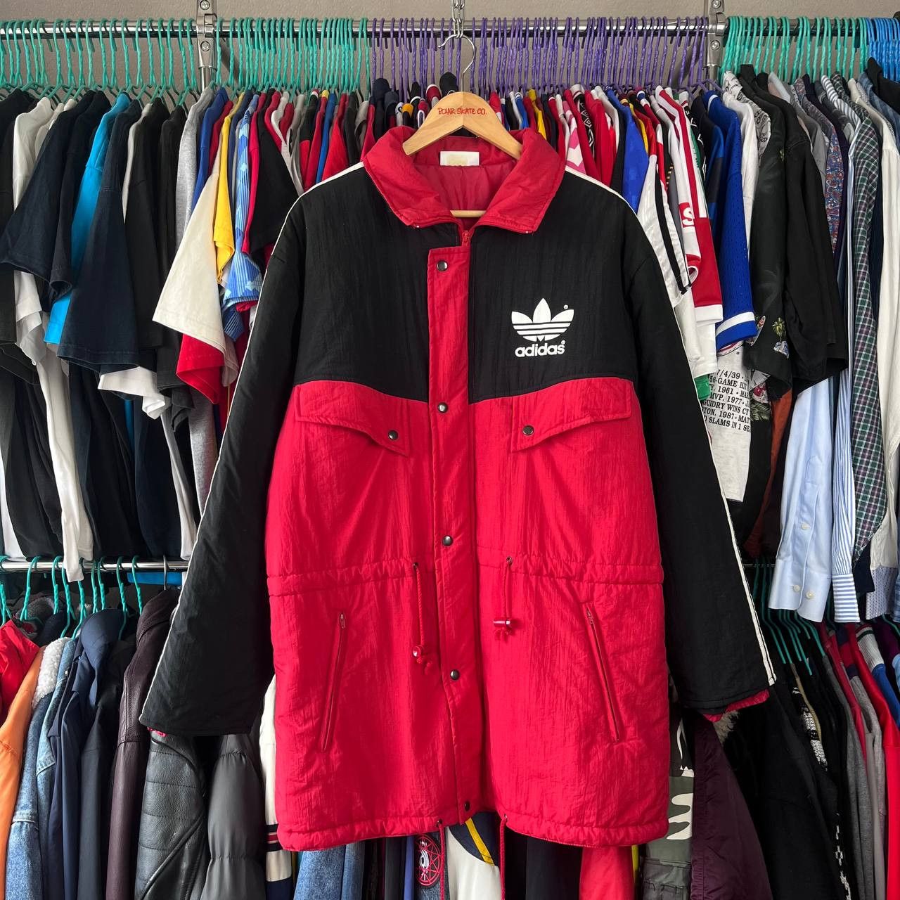 Adidas 80s Adidas Trefoil Football Soccer Training Jacket Parka Size US L / EU 52-54 / 3 - 1 Thumbnail