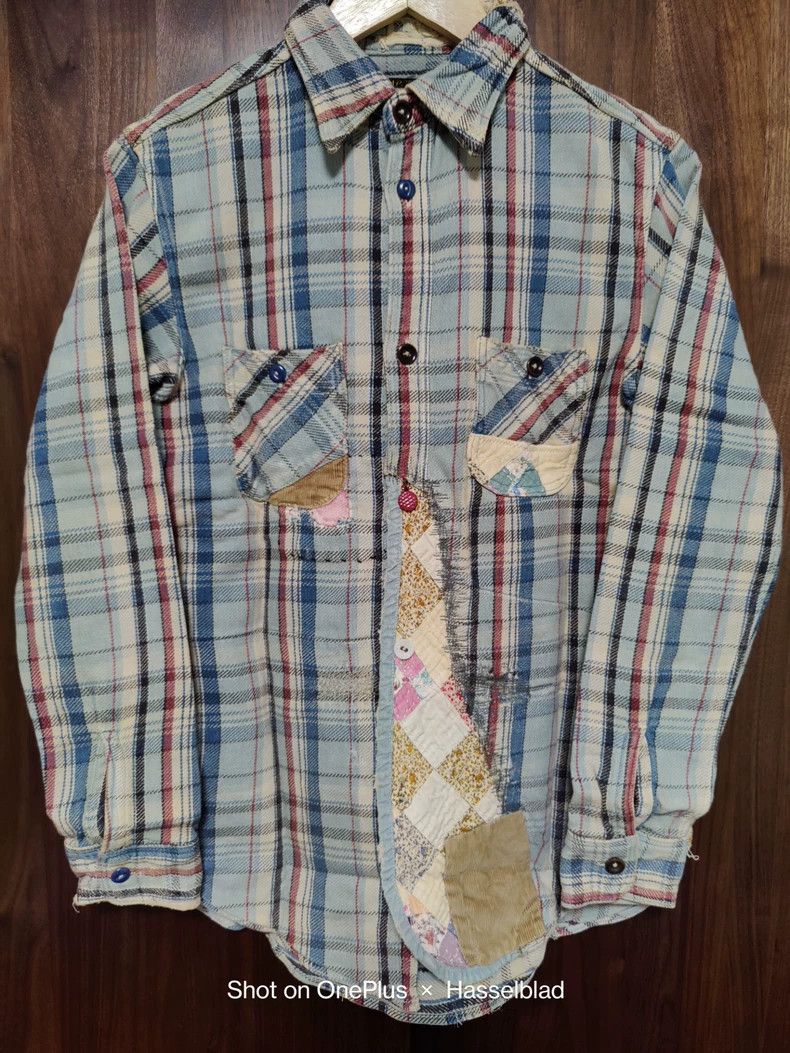Kapital kapital boro patchwork button up shirt Size US S / EU 44-46 / 1 - 1 Thumbnail