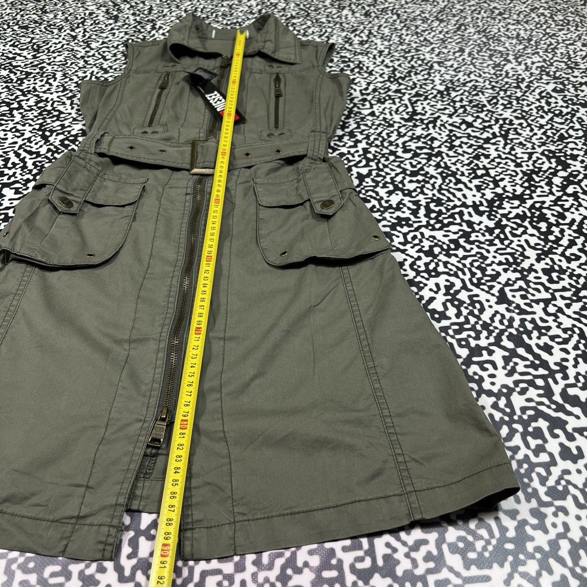 Diesel Vintage Y2K Diesel Japanese Style Belted Zip Casual Dress Size S / US 4 / IT 40 - 20 Thumbnail