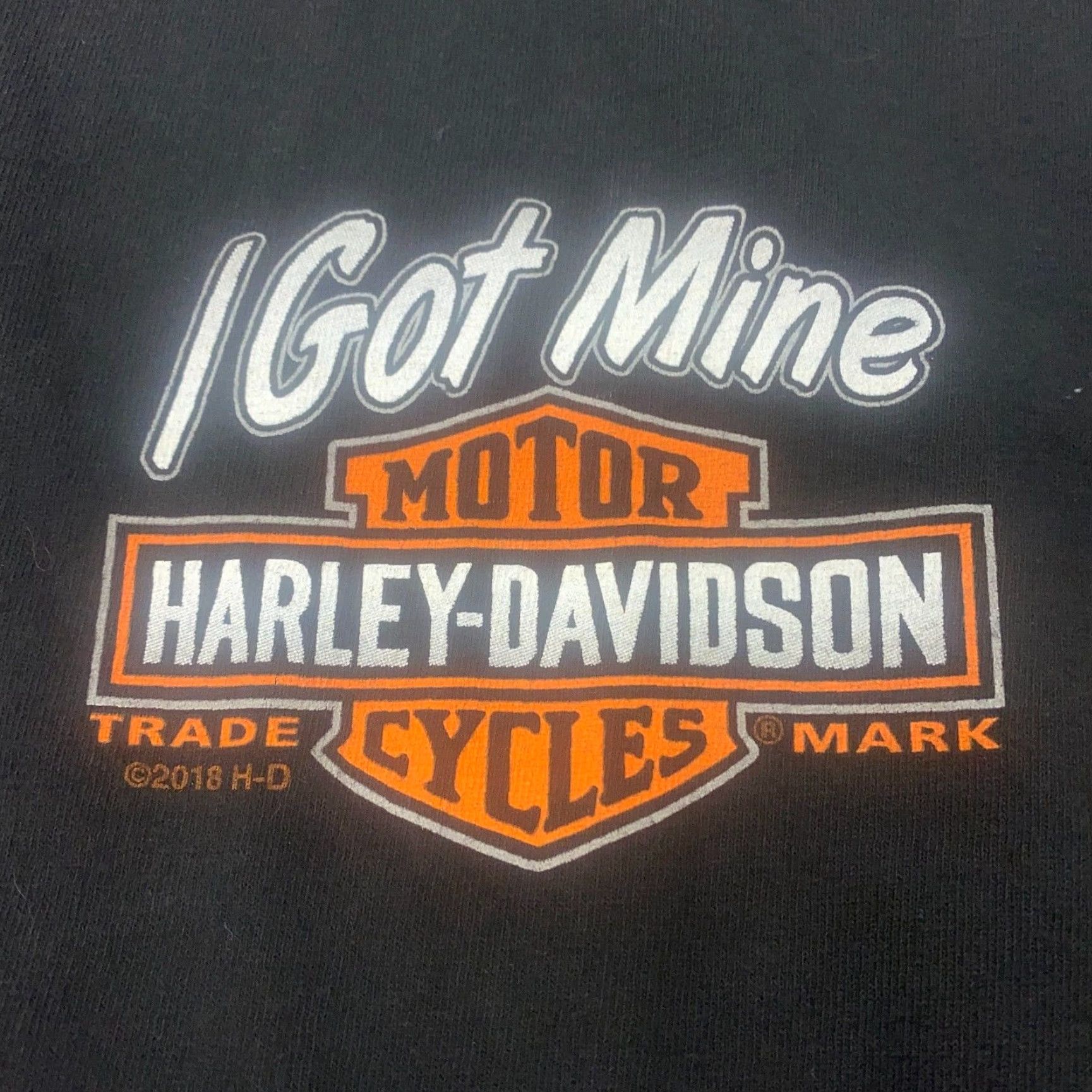 Harley Davidson Harley-Davidson Shirt Mens Black Cotton Jersey Short Sleeve Crew Neck I Got Mine Erie Pennsylvania - Motorcycle Biker Graphic Print Size US M / EU 48-50 / 2 - 2 Thumbnail