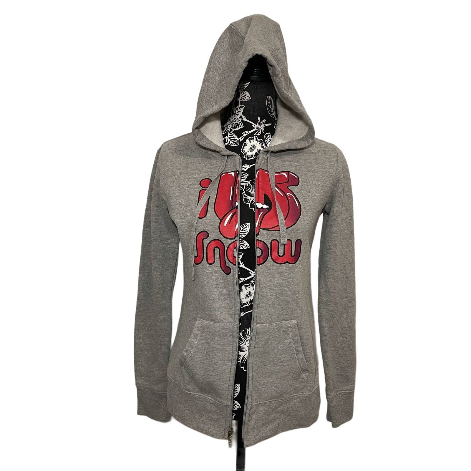 Burton Burton Full Zip Logo Hoodie Gray I Love Snow Size Small Size S / US 4 / IT 40 - 2 Thumbnail