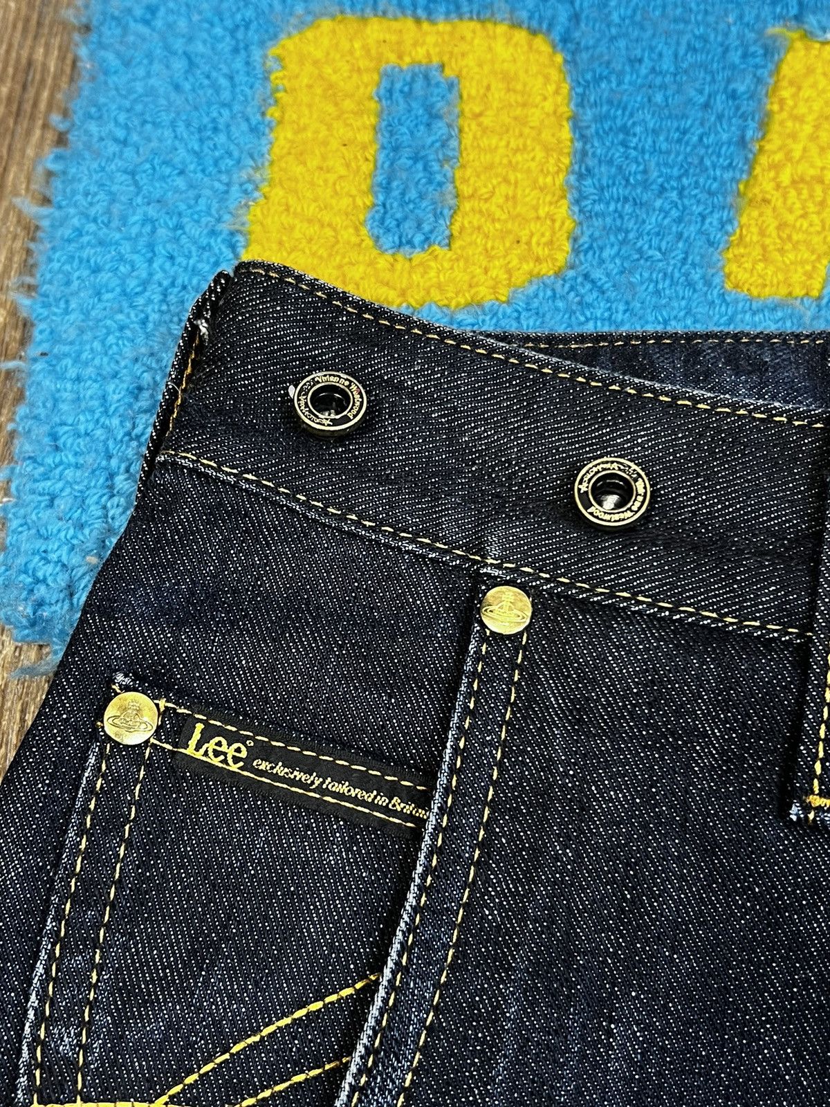 Lee × Vivienne Westwood Vivienne Westwood Lee Parachute Banana Blue Denim Pant Size US 32 / EU 48 - 9 Thumbnail