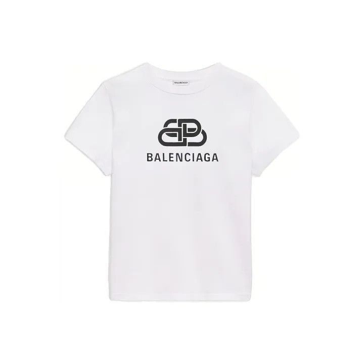 Balenciaga Balenciaga Women's Standard Fit White T-Shirt 0079-2507 Size S / US 4 / IT 40 - 1 Thumbnail
