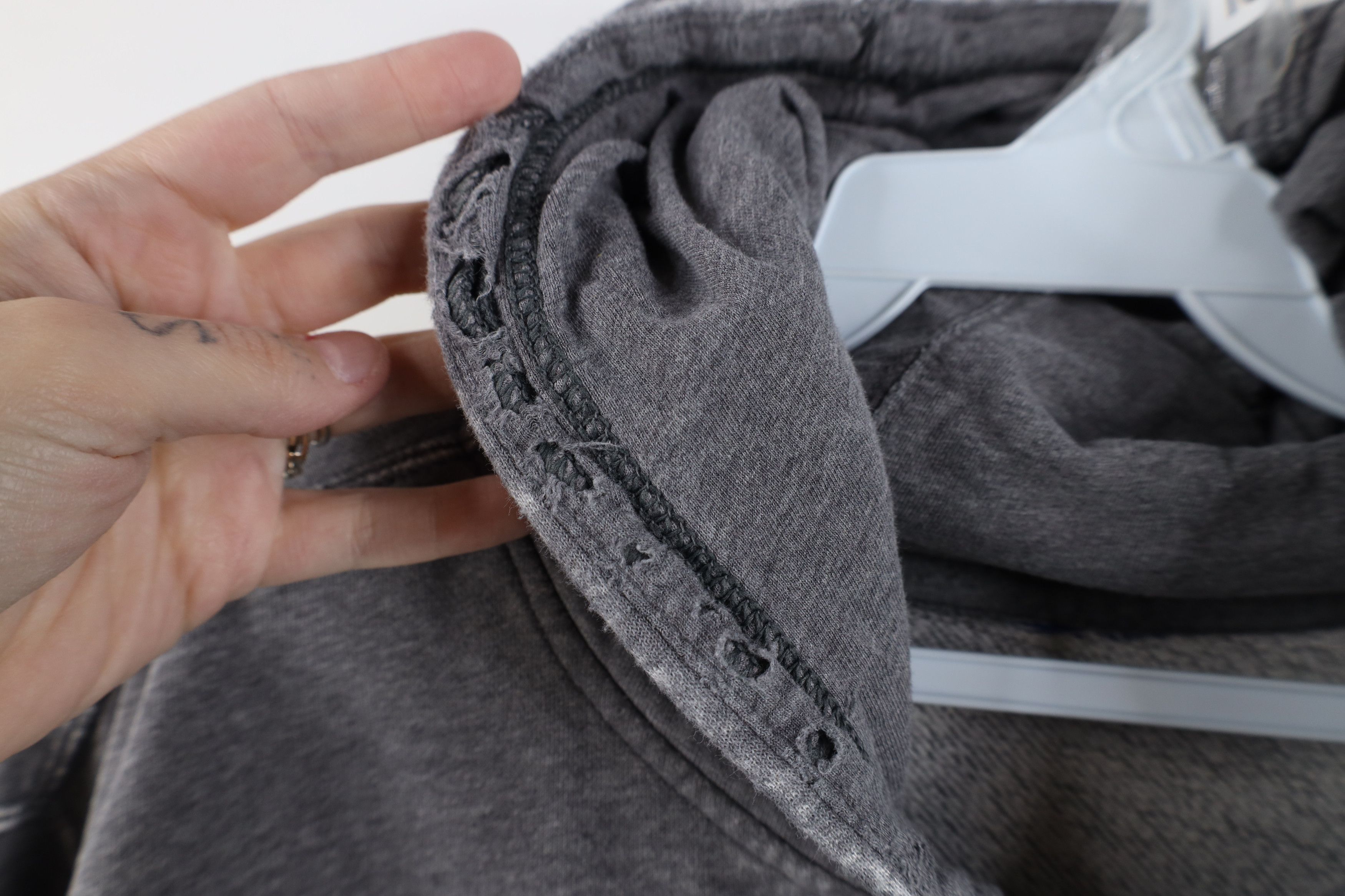 Nike Vintage Nike Travis Scott Mini Swoosh Hoodie Sweatshirt Gray Size US XL / EU 56 / 4 - 11 Thumbnail