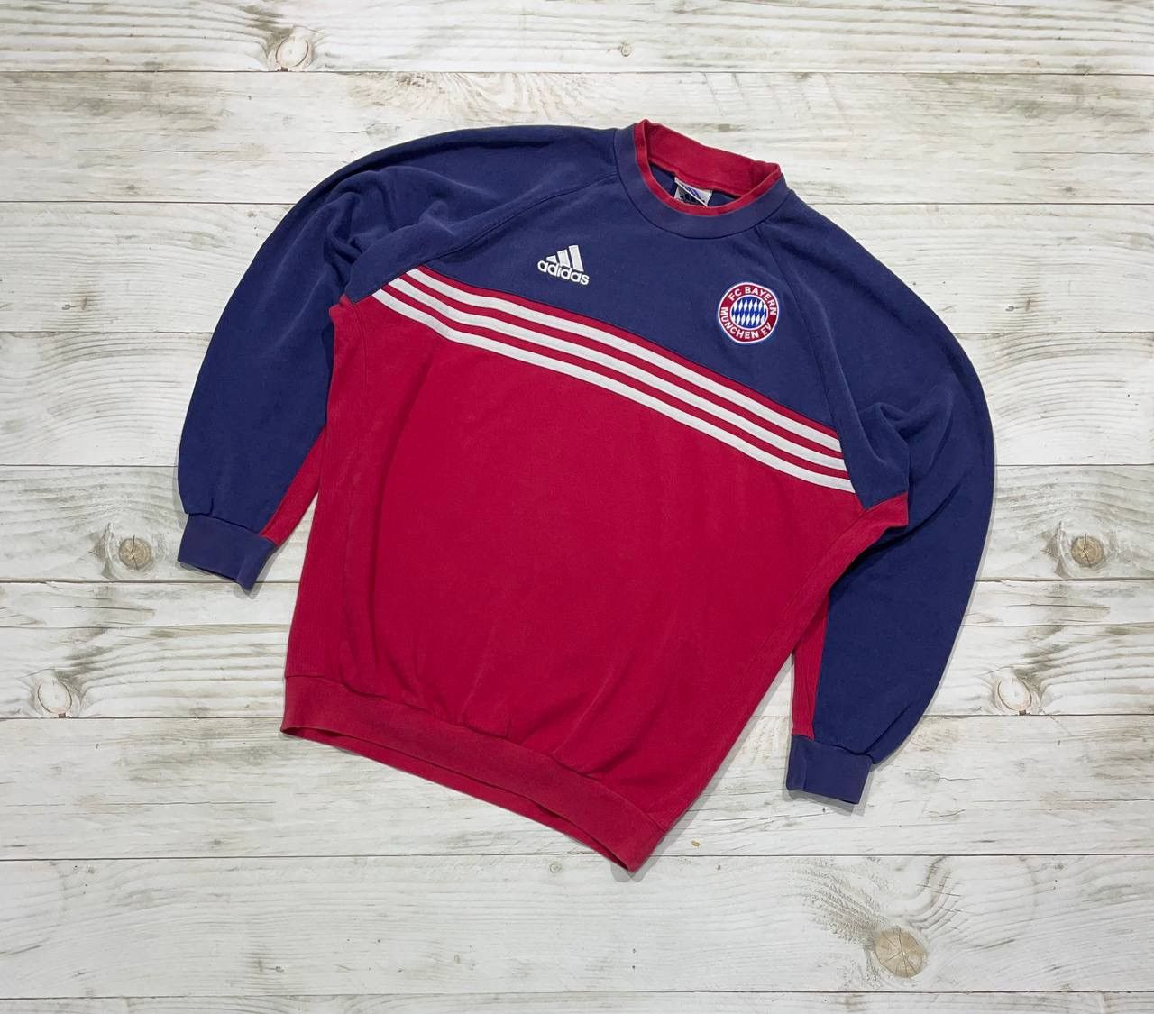 Adidas Vintage Adidas Bayern Munich 1996 Sweatshirt Soccer 90s Size US M / EU 48-50 / 2 - 1 Thumbnail