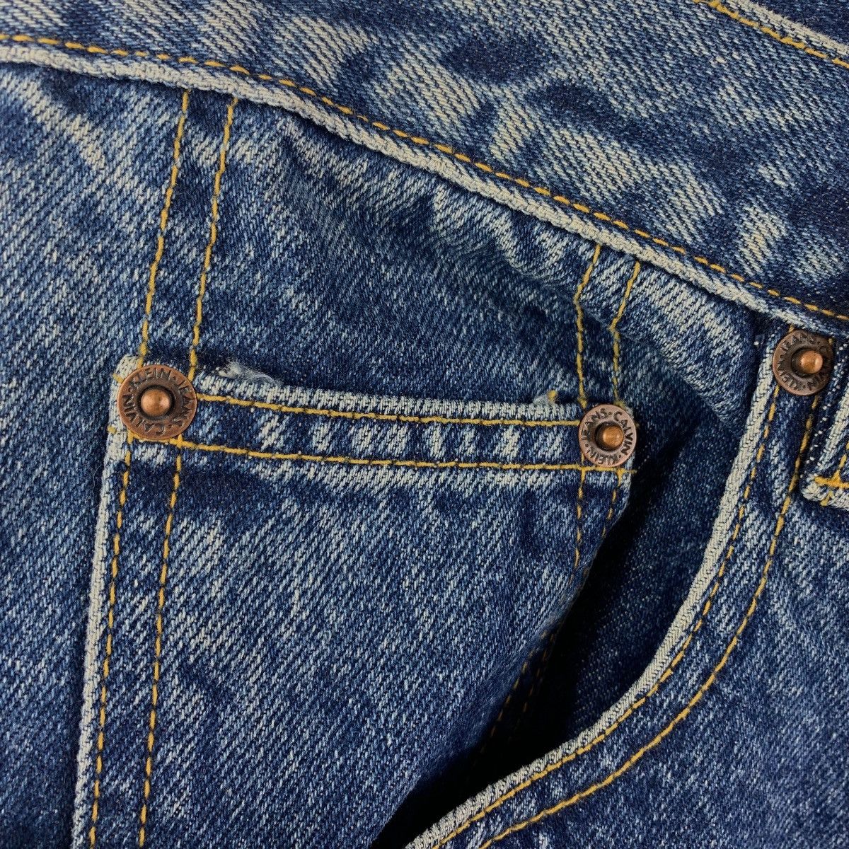 Calvin Klein × Vintage Vintage CALVIN KLEIN Straight cut blue jeans Size US 33 - 7 Thumbnail