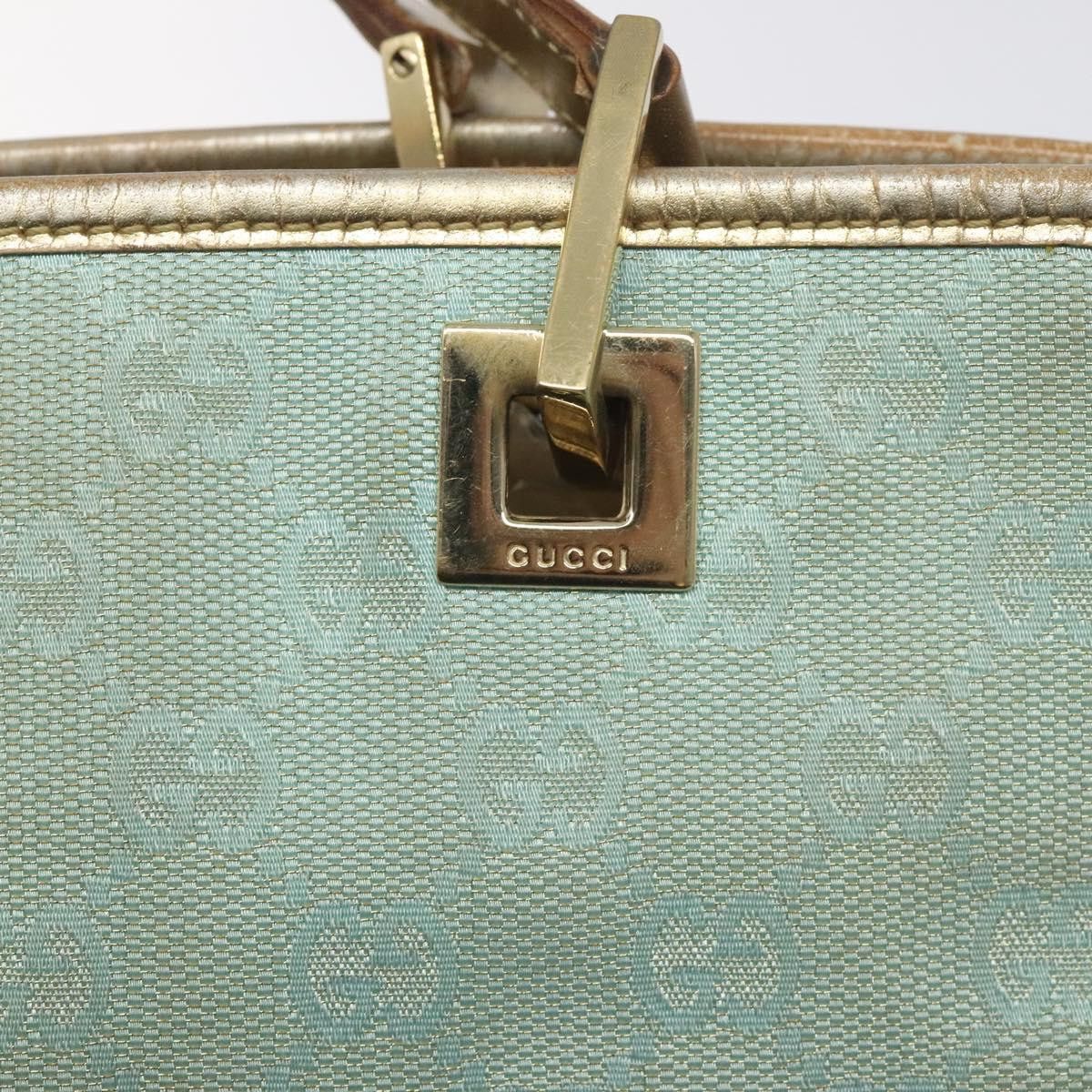 Gucci GUCCI GG Canvas Tote Bag Nylon Peppermint Gold 002 002 Size ONE SIZE - 14 Thumbnail