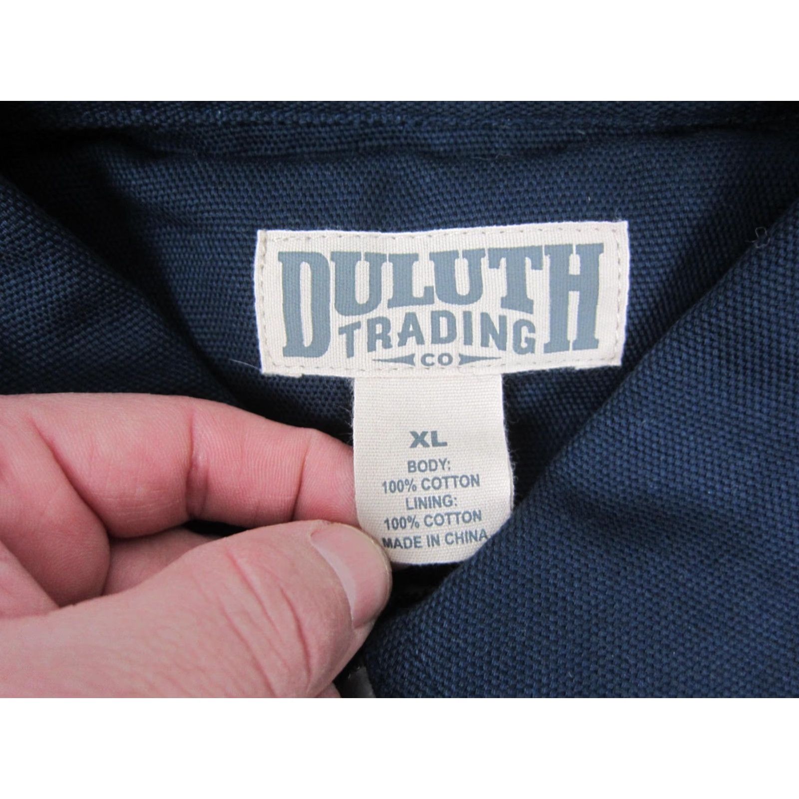 Vintage Duluth Extra Large XL Blue Shacket Mens Heavy Canvas Snap Work Shirt Shirt Jacket Bomber 90s Style Pockets Vintage No Size US XL / EU 56 / 4 - 3 Thumbnail