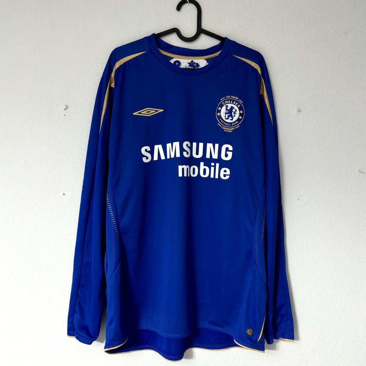 Vintage 2005 2006 Chelsea England Umbro Vintage Soccer Jersey Long Size US XL / EU 56 / 4 - 3 Thumbnail