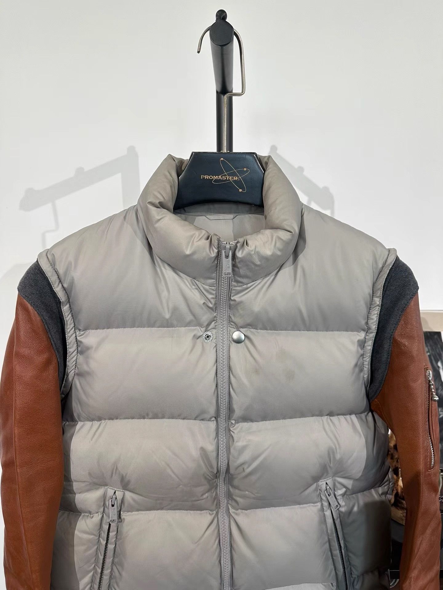 Undercover Undercover Leather Panel Puffer Jacket K35 Size US S / EU 44-46 / 1 - 3 Thumbnail
