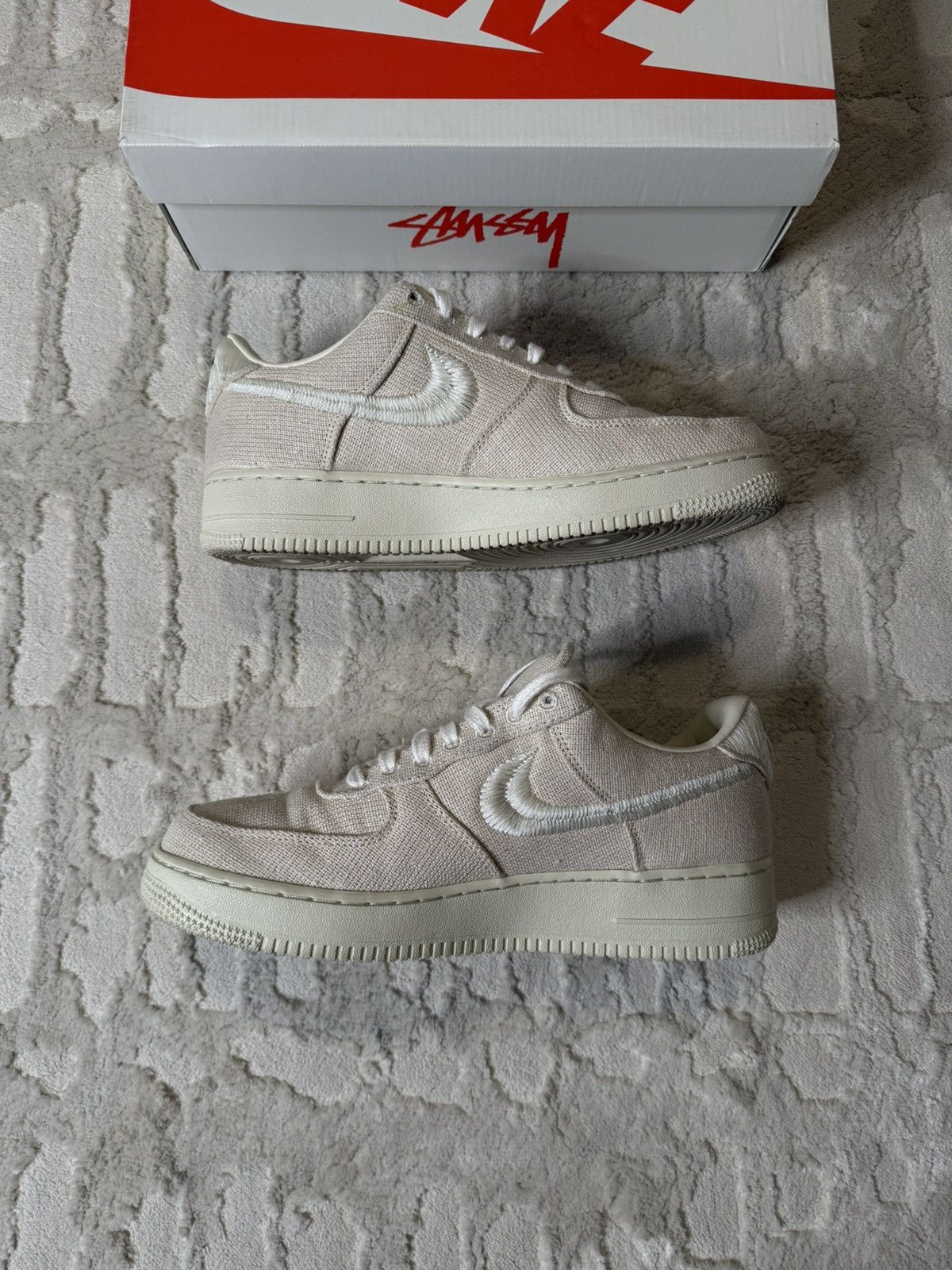 Nike × Stussy Stussy x Nike Air Force 1 Low “Fossil” Size US 10 / EU 43 - 3 Thumbnail