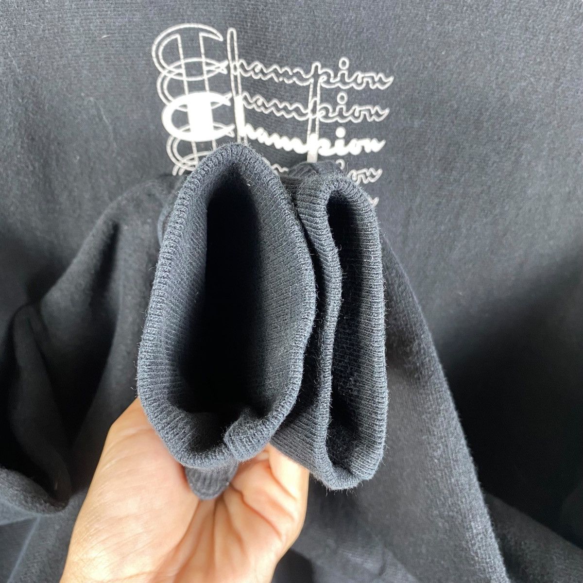 Champion × Vintage Vintage 00's CHAMPION Reverse Weave Center Logo Crewneck Size US L / EU 52-54 / 3 - 5 Thumbnail