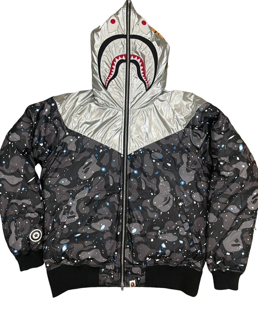 Bape A Bathing Ape Star Camo Shark Down Jacket Size L Size US L / EU 52-54 / 3 - 1 Thumbnail