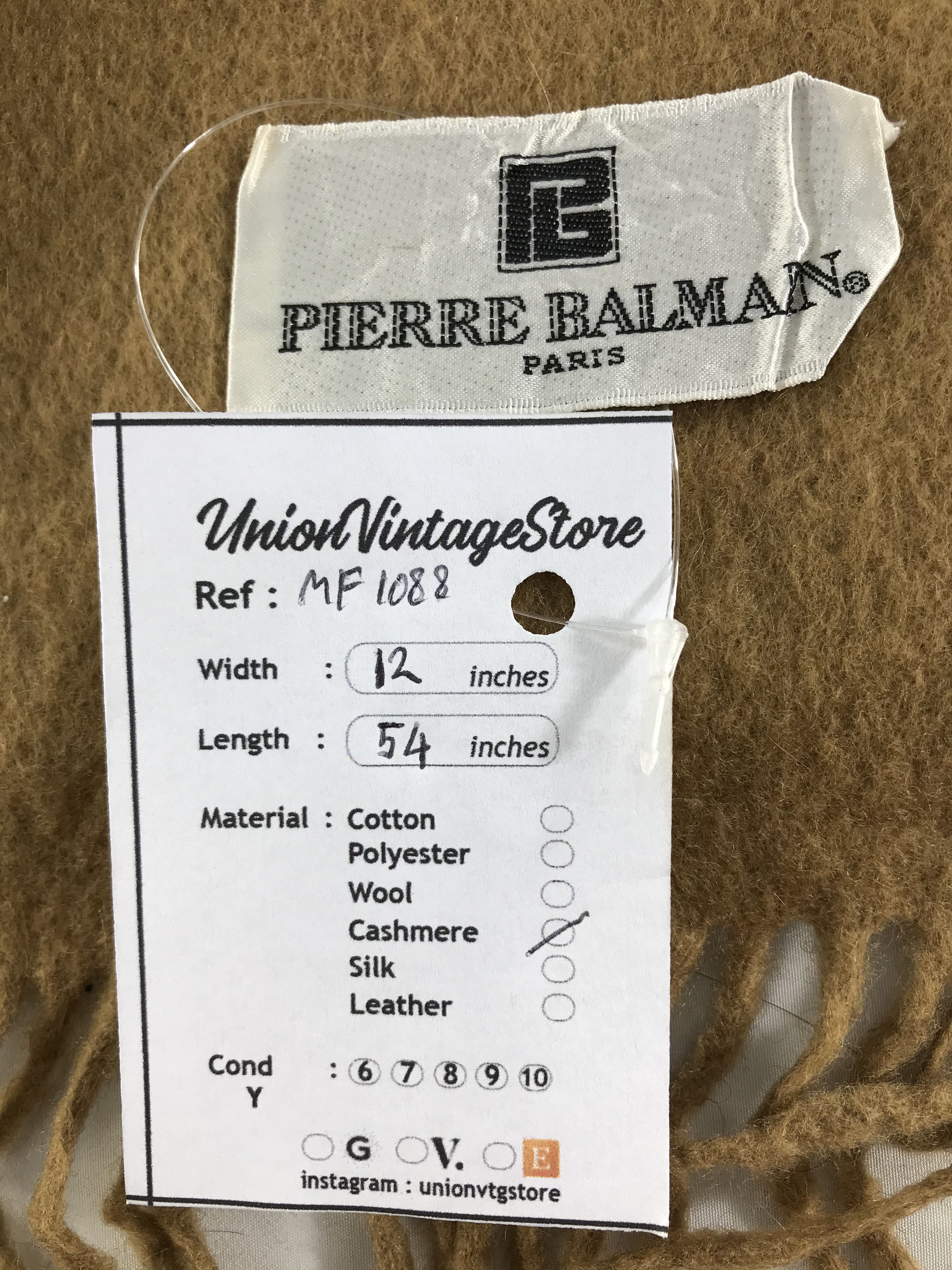 Pierre Balmain Vintage Pierre Balmain Scarf/Muffler/Neckwear MF1088 Size ONE SIZE - 5 Thumbnail