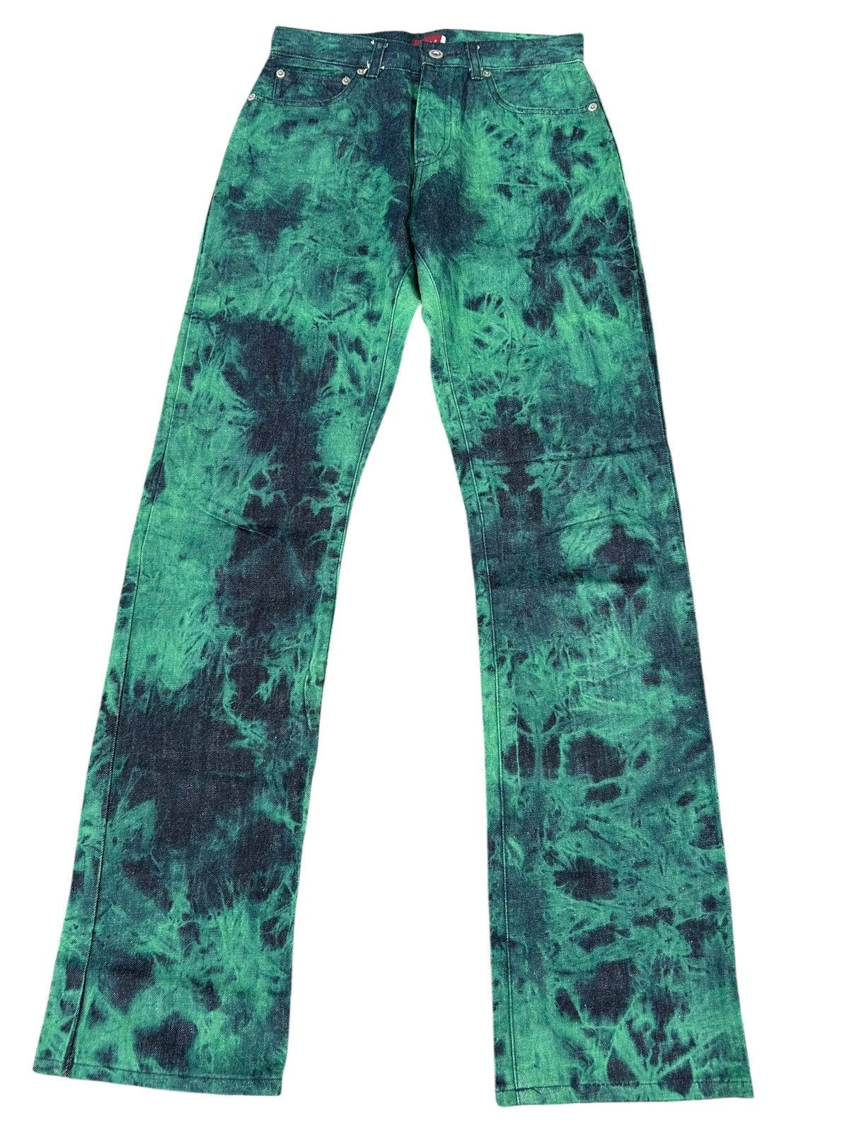 Kapital Vintage Japanese Brand Crespi Punk Bondage Denim Jeans ☠️🎌 Size US 27 - 4 Thumbnail
