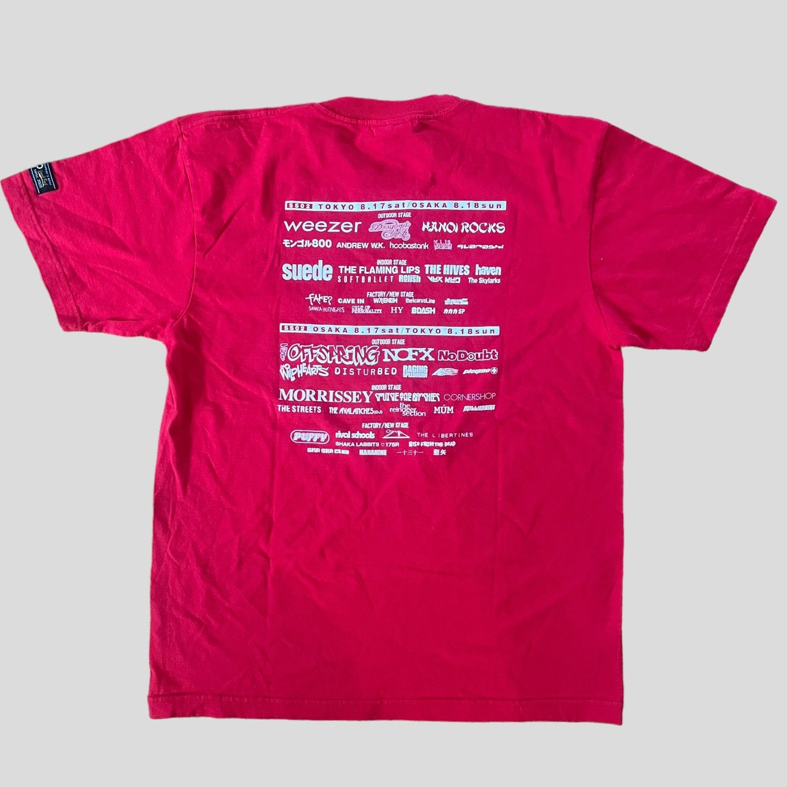 Band Tees Summer Sonic Music Festival Vintage 2000 Red T-Shirt Size L Size US M / EU 48-50 / 2 - 3 Thumbnail