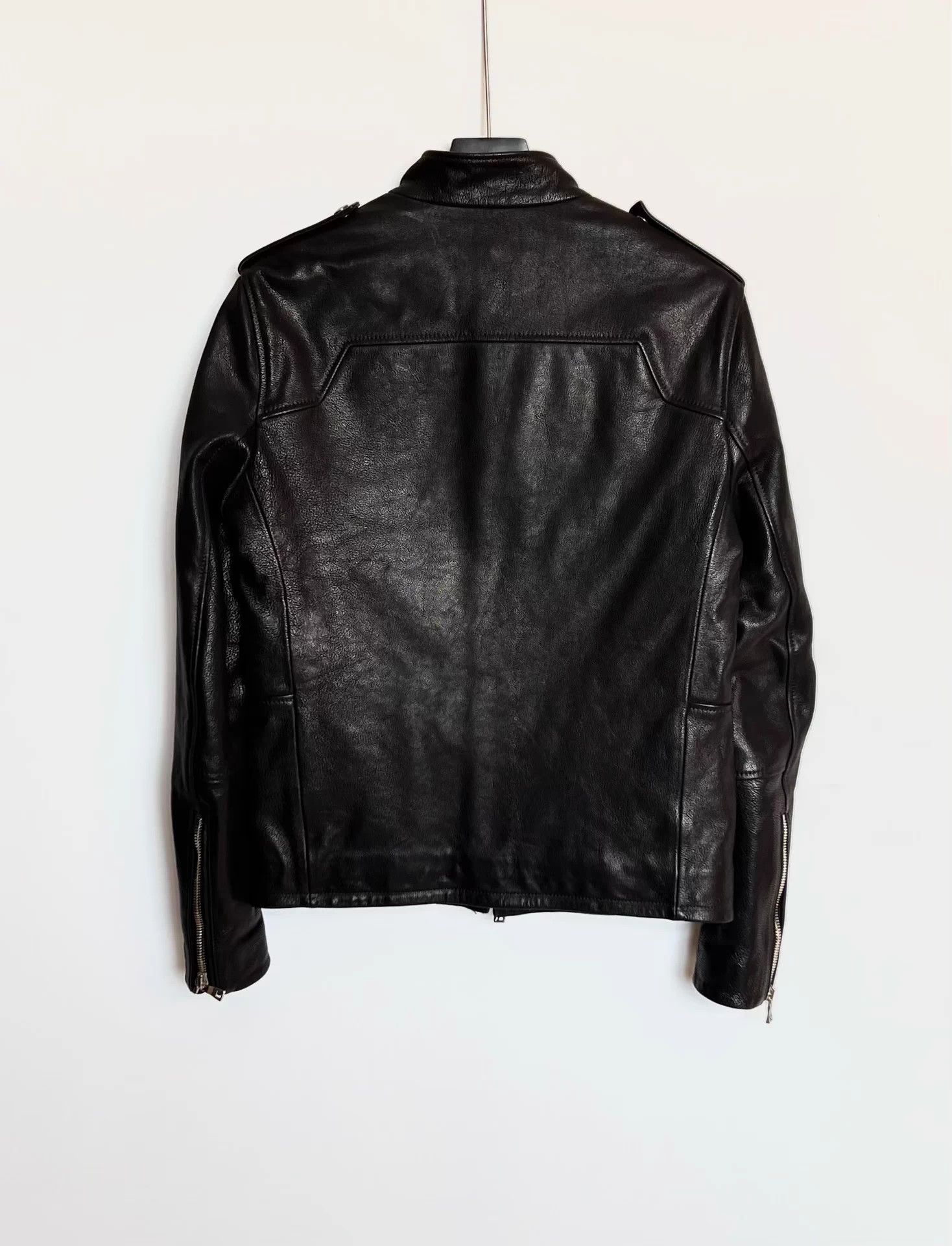 Balmain Balmain Heavyweight Diagonal Zip Leather Jacket Size US M / EU 48-50 / 2 - 2 Thumbnail