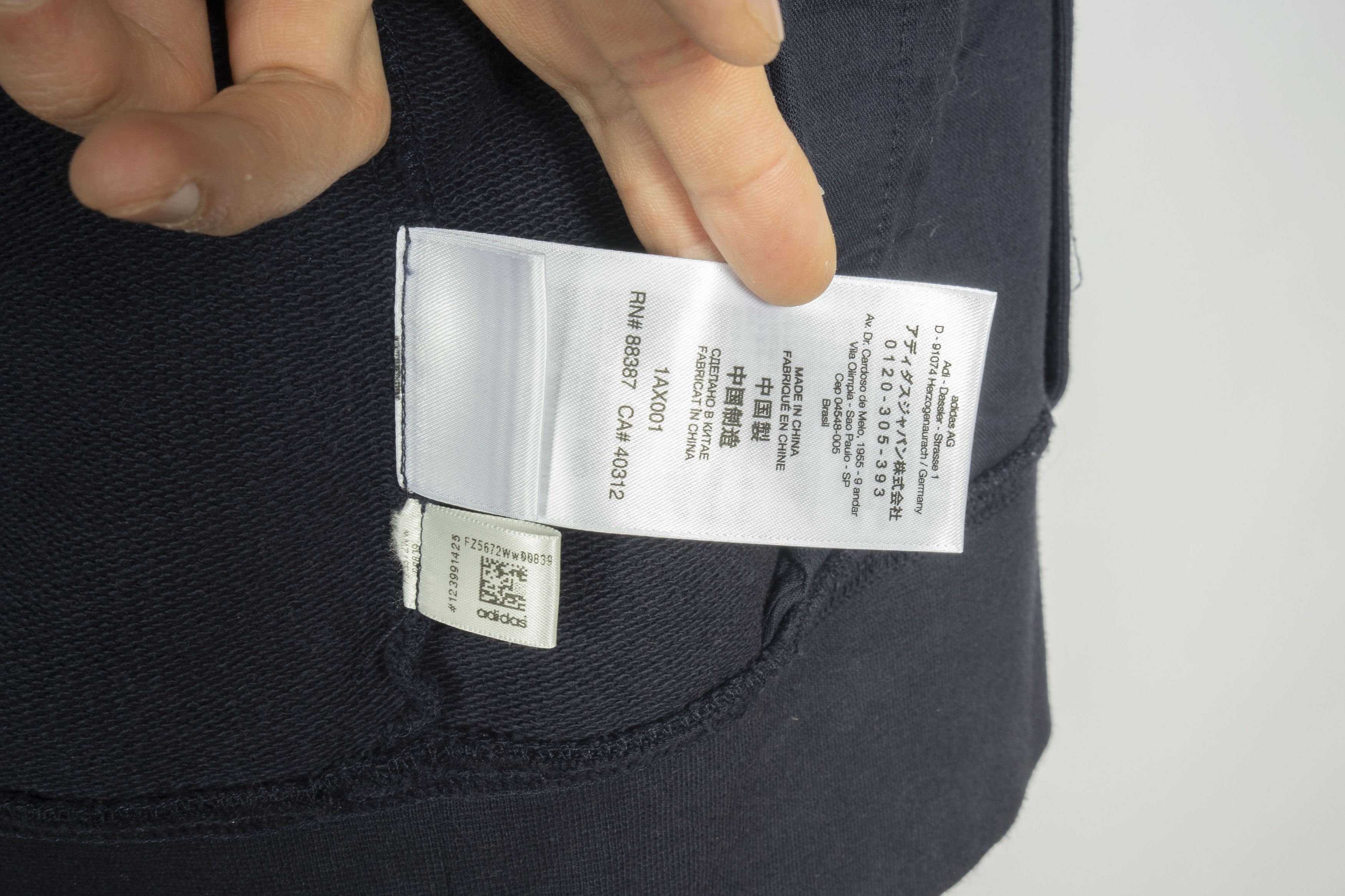 Yohji Yamamoto Y-3 Yohji Yamamoto Adidas Men's Navy Blue Zip Hoodie Size US M / EU 48-50 / 2 - 8 Thumbnail