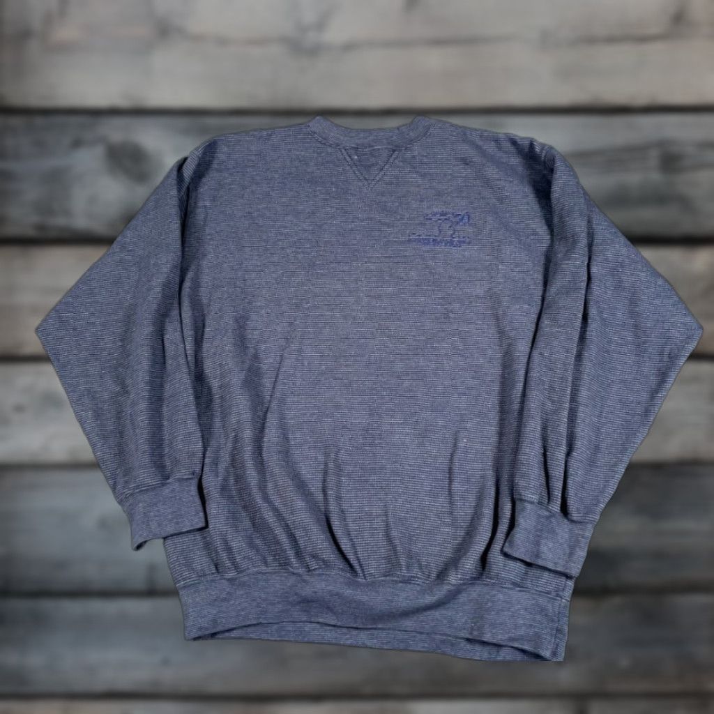 Etro VTG Michigan Credit Union Sweatshirt Adult XL Blue Crewneck Retro Size US XL / EU 56 / 4 - 1 Thumbnail