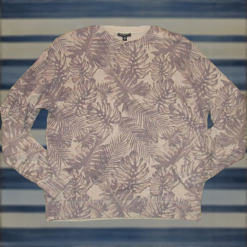 Saks Fifth Avenue SAKS FIFTH AVENUE Khaki Printed Pullover Cotton Sweater Made In Italy XL Size US XL / EU 56 / 4 - 1 Thumbnail