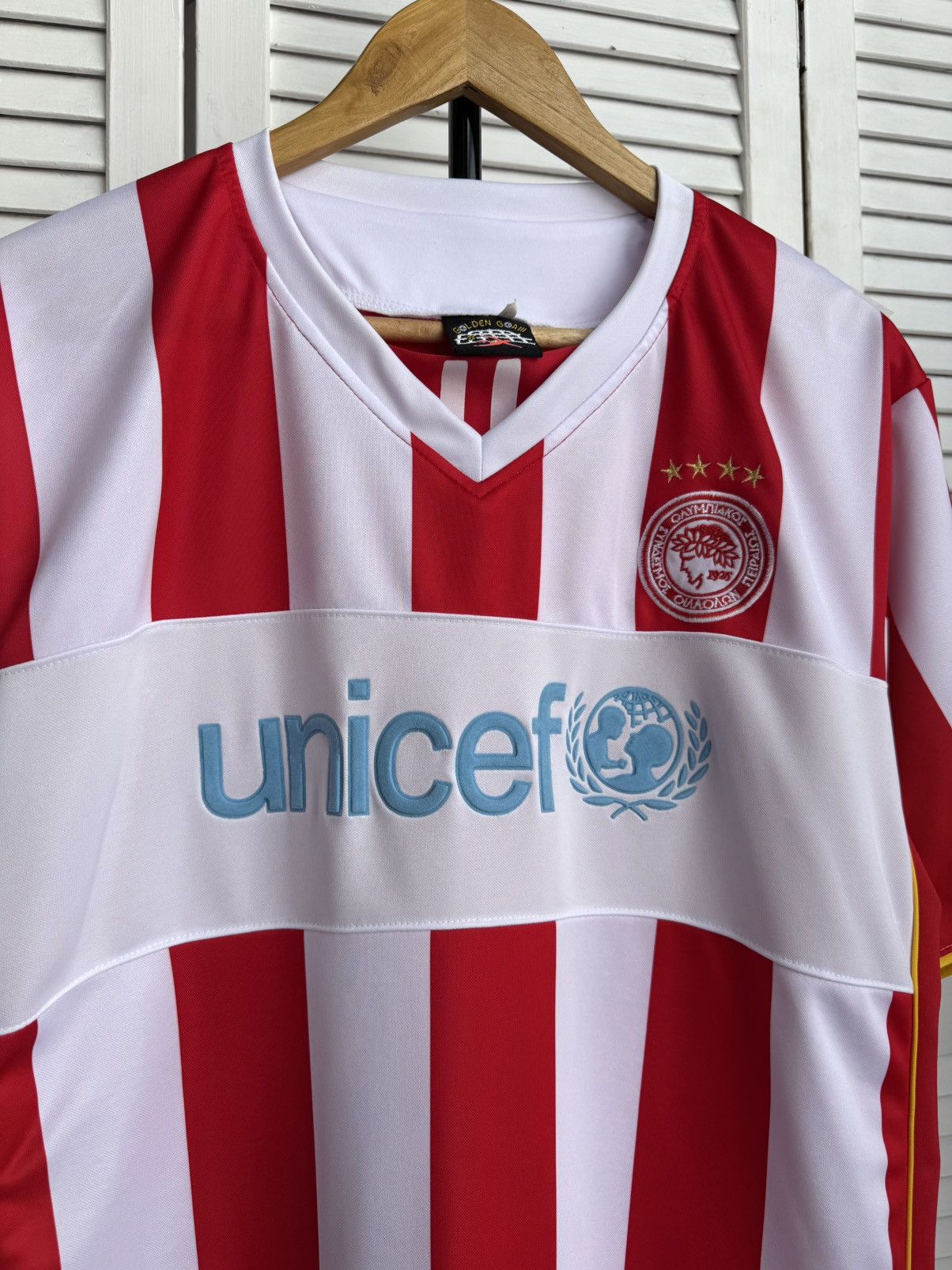 Vintage Vintage Olympiacos Mitroglou 7 Football Jersey Soccer Shirt Size US L / EU 52-54 / 3 - 6 Thumbnail