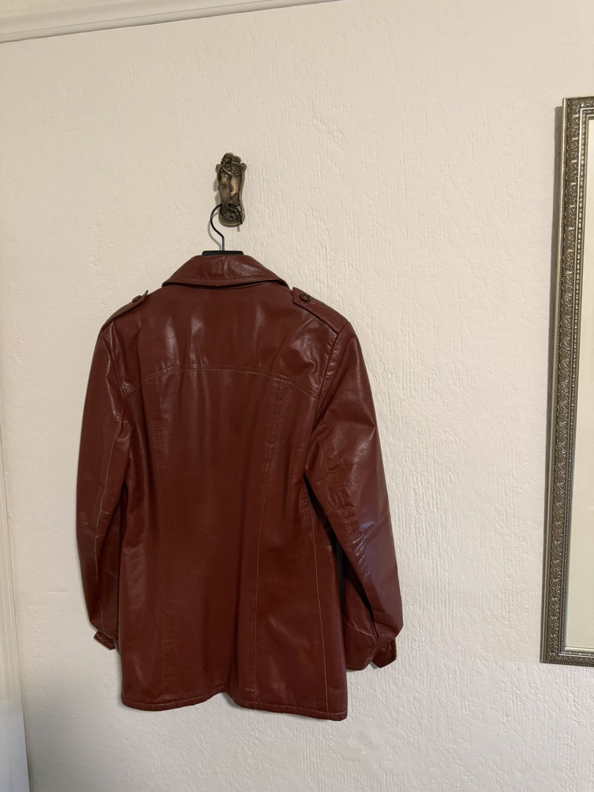 Vintage Vintage oxblood flannel lined leather jacket size M Size US M / EU 48-50 / 2 - 6 Thumbnail