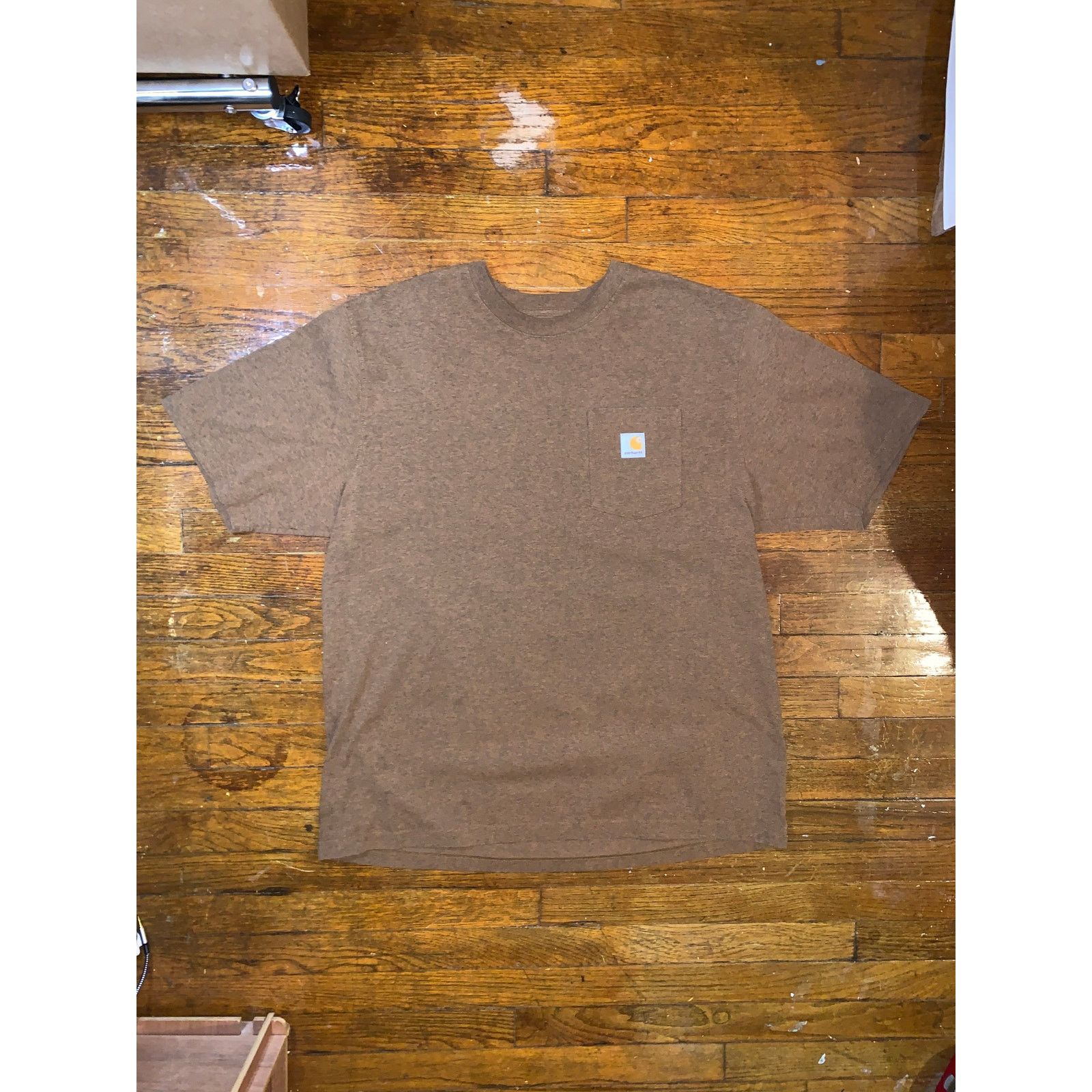 Carhartt Carhartt Pocket T-Shirt Mens XL Brown Loose Fit Workwear Tee Size US XL / EU 56 / 4 - 1 Thumbnail