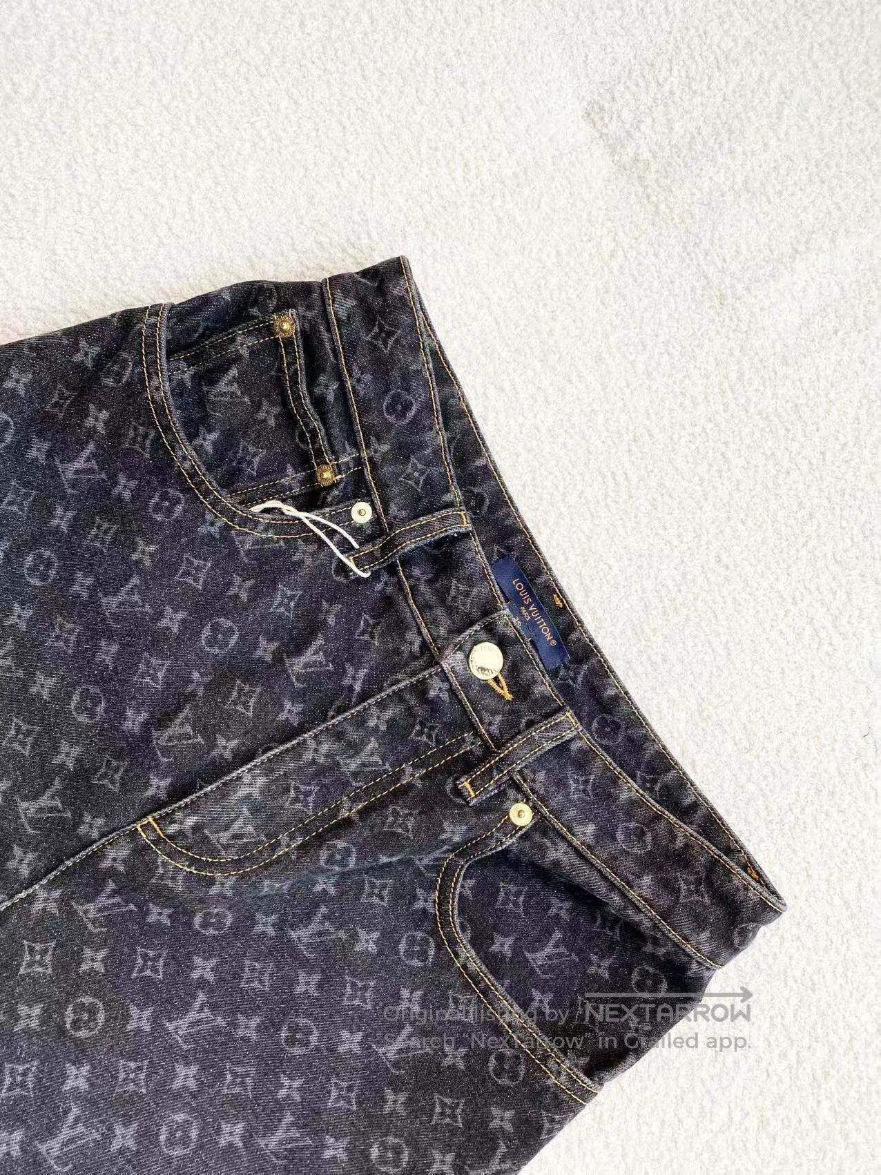 Louis Vuitton Louis Vuitton 25SS presbycribe full print jeans| Size 24" / US 00 / IT 34 - 4 Thumbnail