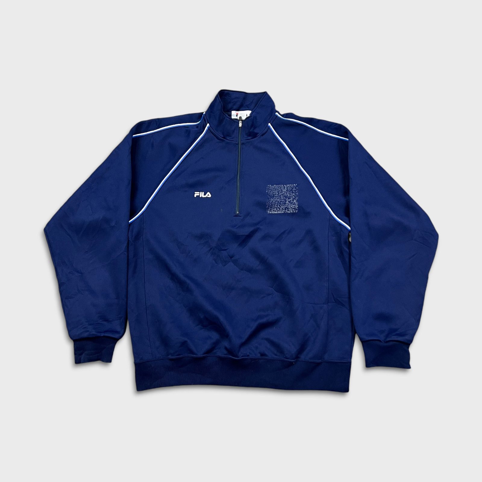 Fila × Vintage Vintage 90s Fila Sweatshirt Japanese 1/4 Zip Tracksuit Top Size US S / EU 44-46 / 1 - 1 Thumbnail