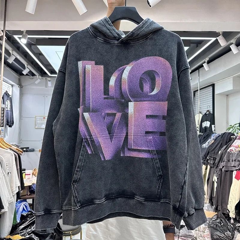 Three Dimensional Love Letter Pullover Hoodies