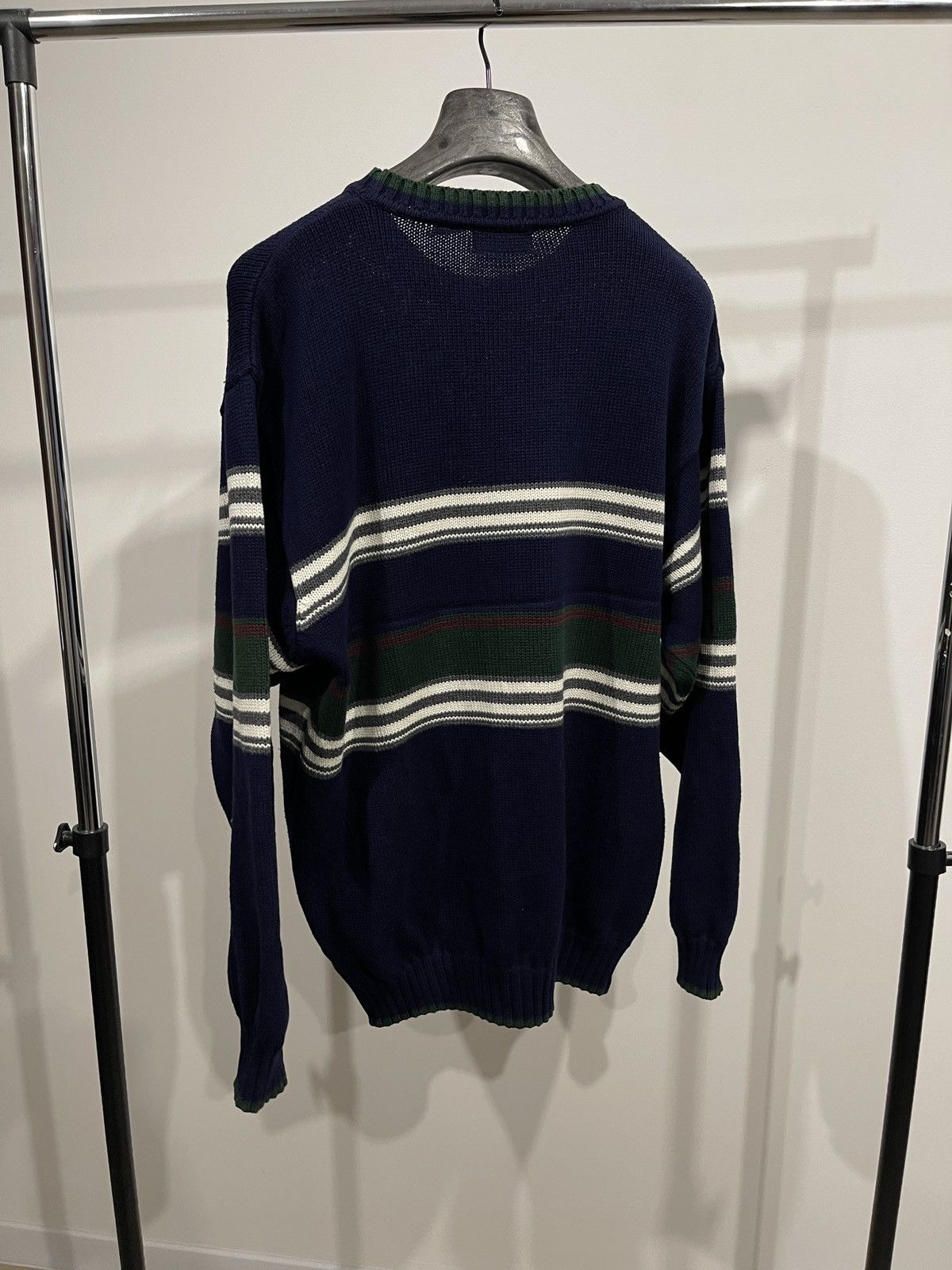 Izod × Vintage Vintage IZOD sweater jumper big logo rare dark blue L Size US L / EU 52-54 / 3 - 7 Thumbnail
