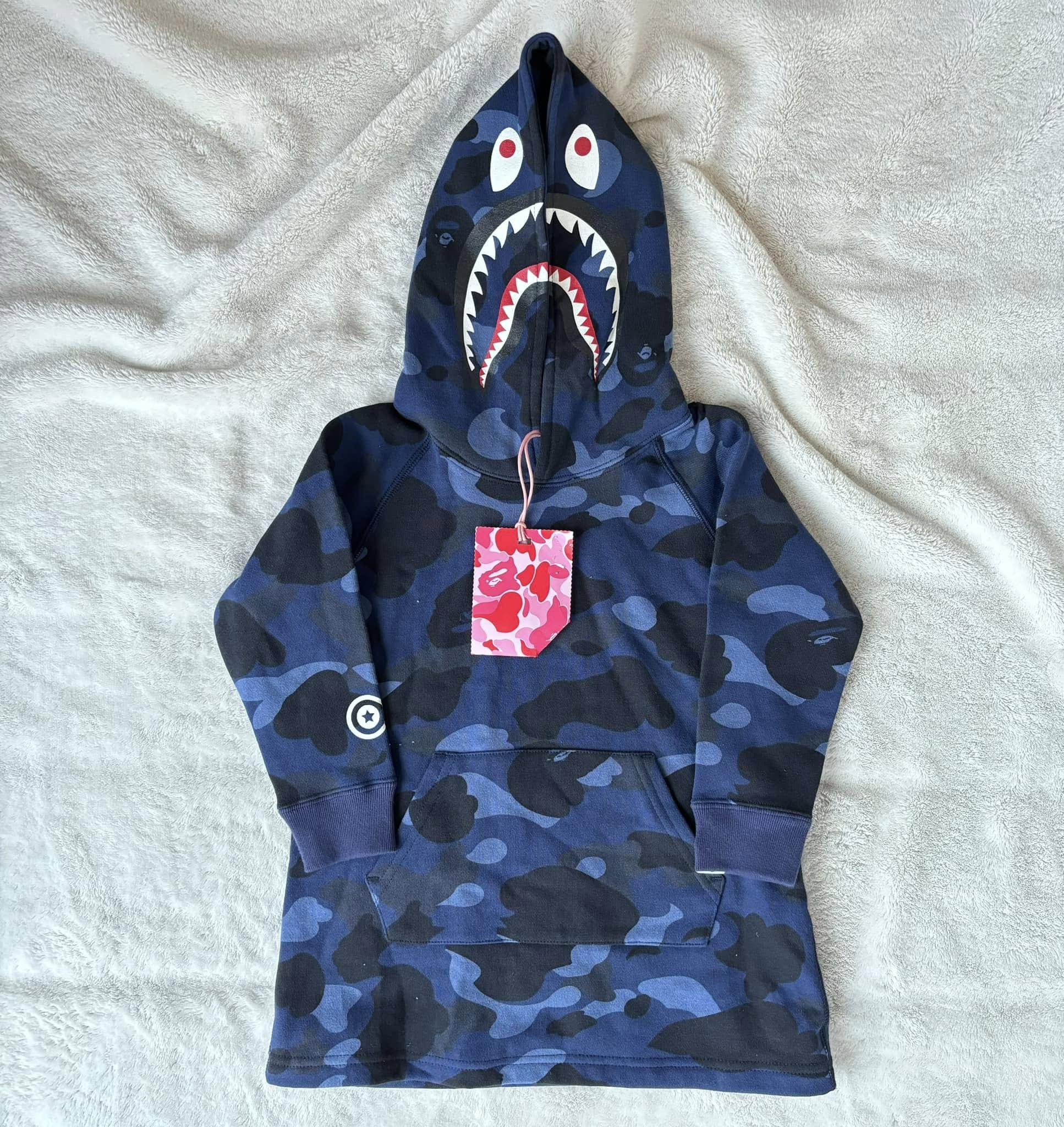 Bape (Size 4-5 Year Old Kid) Shark Camo Hoodies