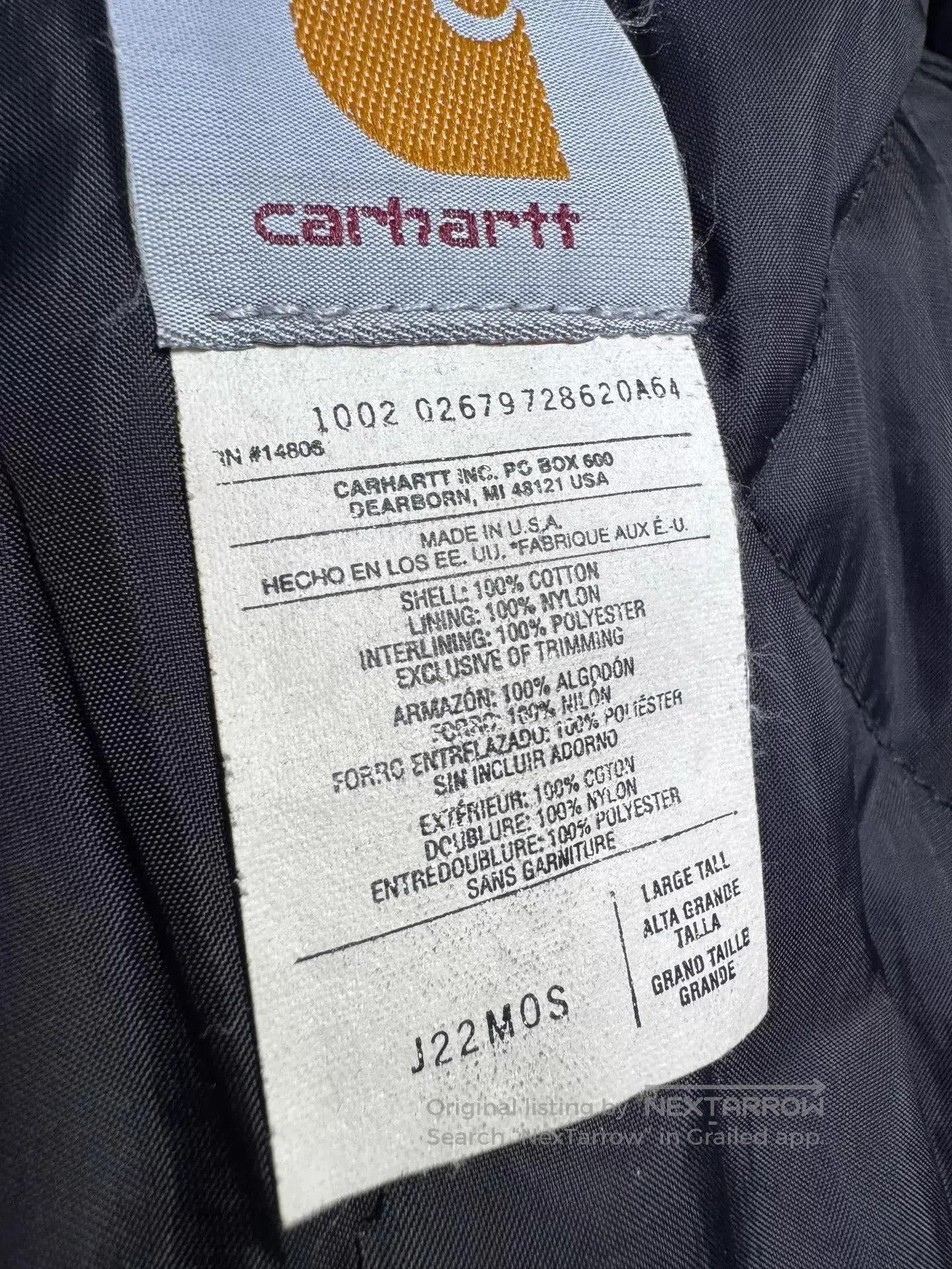 Carhartt Multi Colored Heavy Duty Jacket Size L. Size US L / EU 52-54 / 3 - 9 Thumbnail