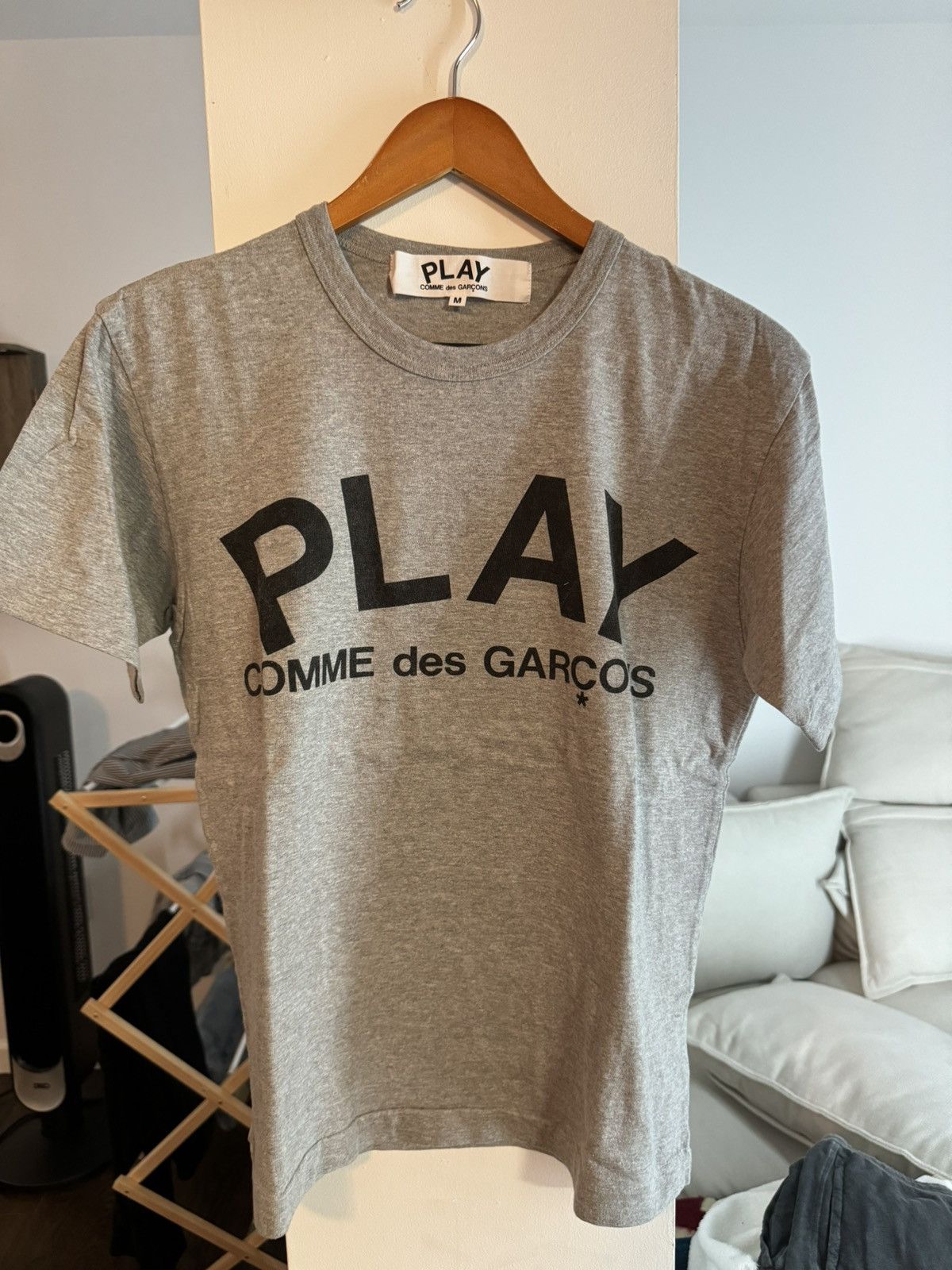 Comme des Garcons Commended garçon grey tee Size US M / EU 48-50 / 2 - 1 Thumbnail