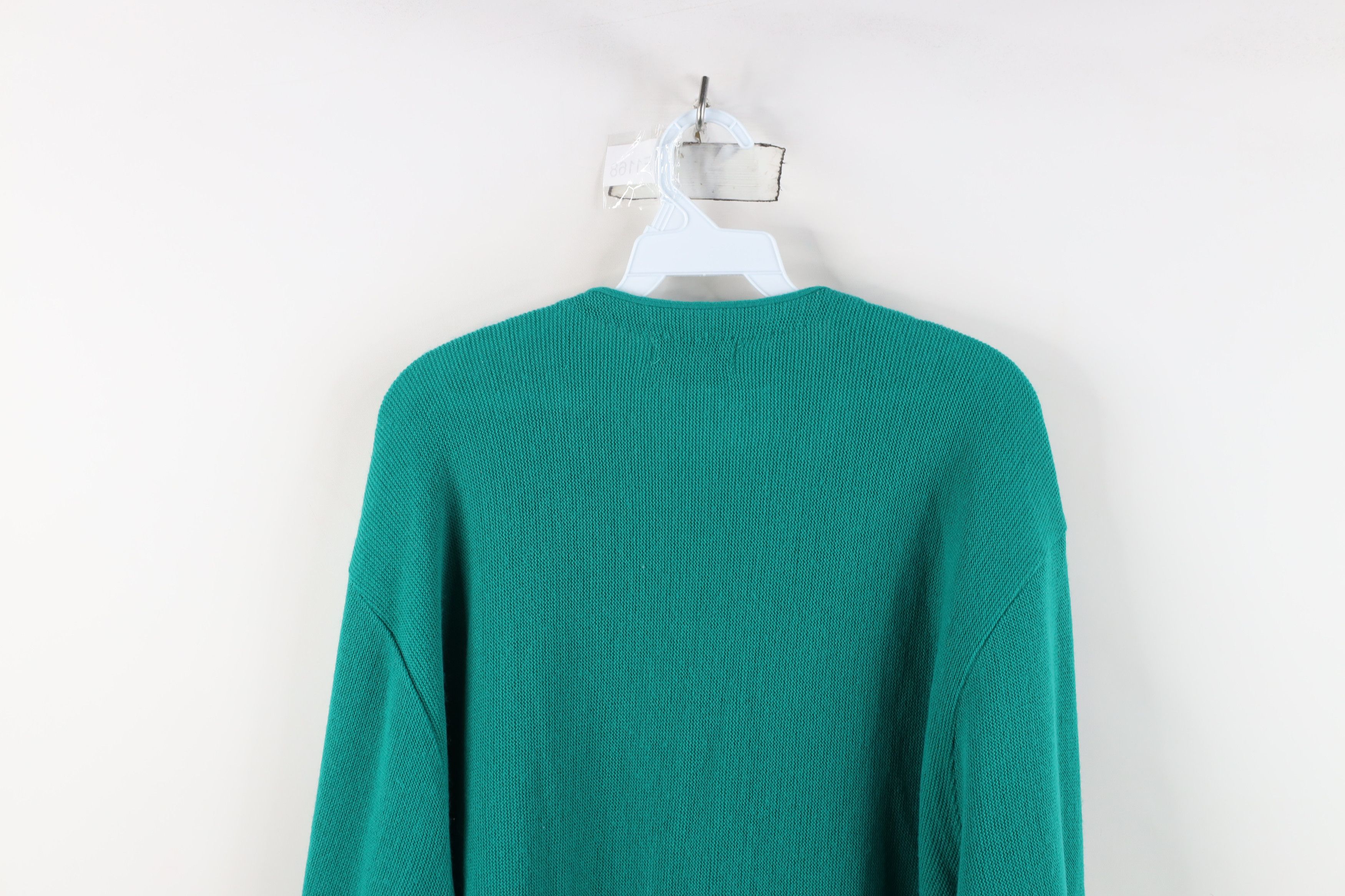Izod Vintage 90s Izod Knit Button Cardigan Sweater Teal USA Size US XL / EU 56 / 4 - 10 Thumbnail