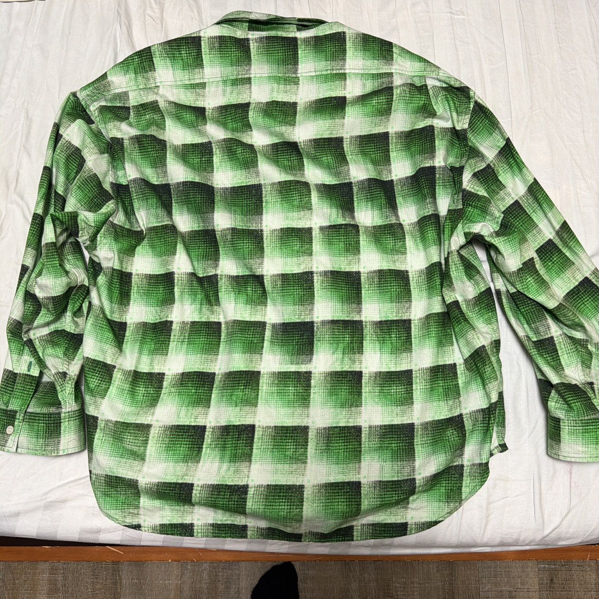 Acne Studios Acne studios green and black flannel button down shirt Size US M / EU 48-50 / 2 - 4 Thumbnail