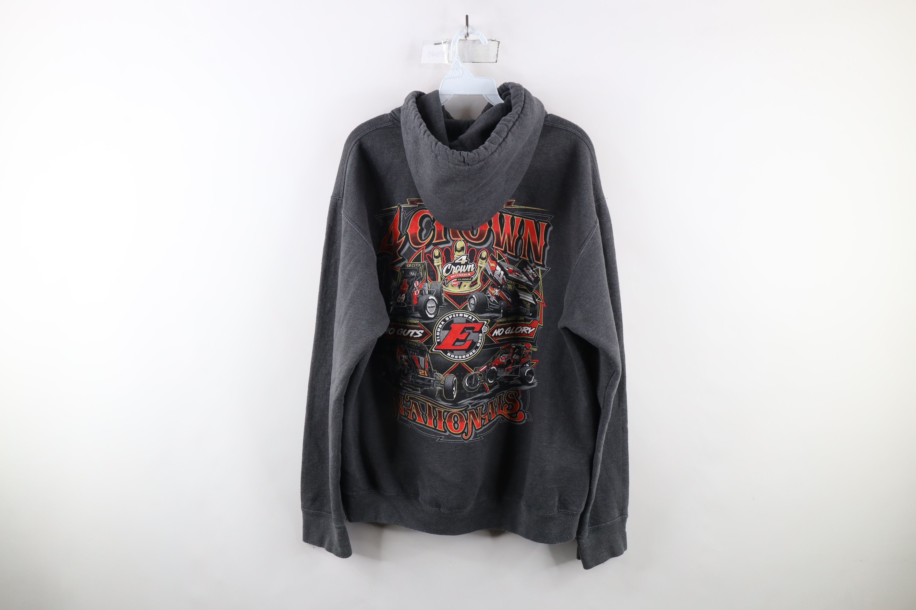 Vintage Y2K Streetwear Speedway 4 Crown Nationals Racing Hoodie Size US XL / EU 56 / 4 - 10 Thumbnail