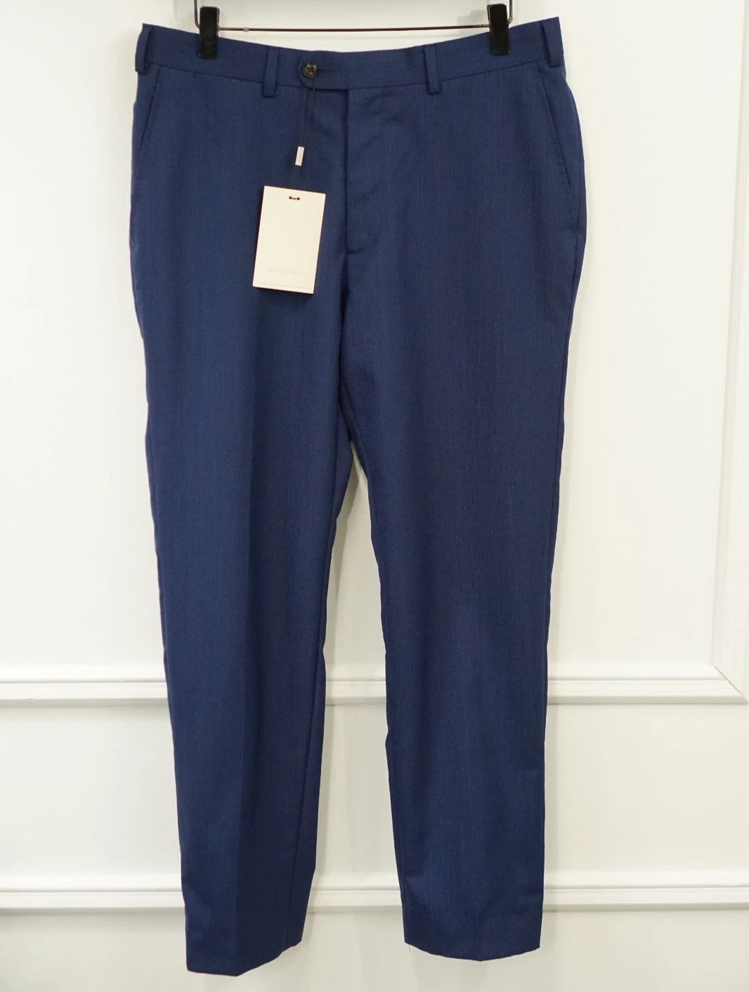 Suitsupply Men Suitsupply Trousers Navy Blue Wool Brescia Size 24 US38S Size 38S - 1 Thumbnail