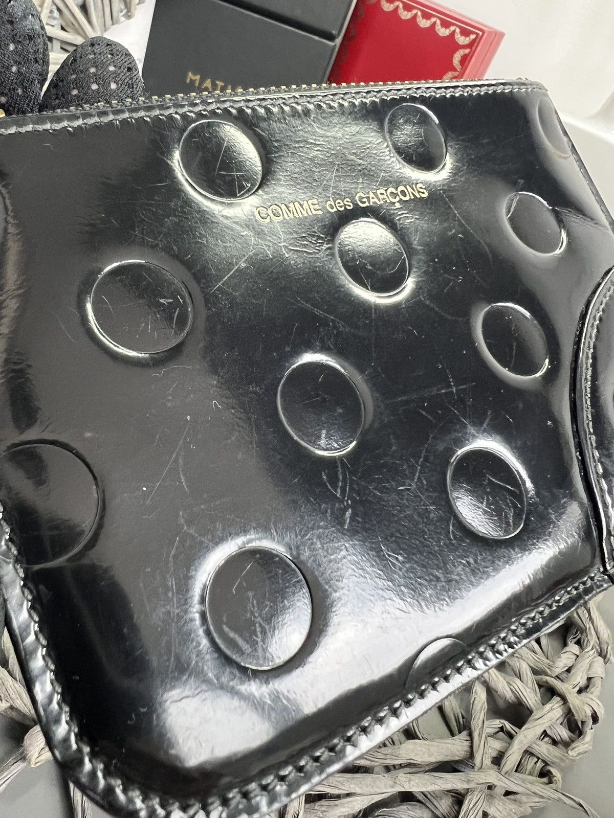 Comme des Garcons Comme Des Garcons Women's Wallet Leather Black Size ONE SIZE - 13 Thumbnail