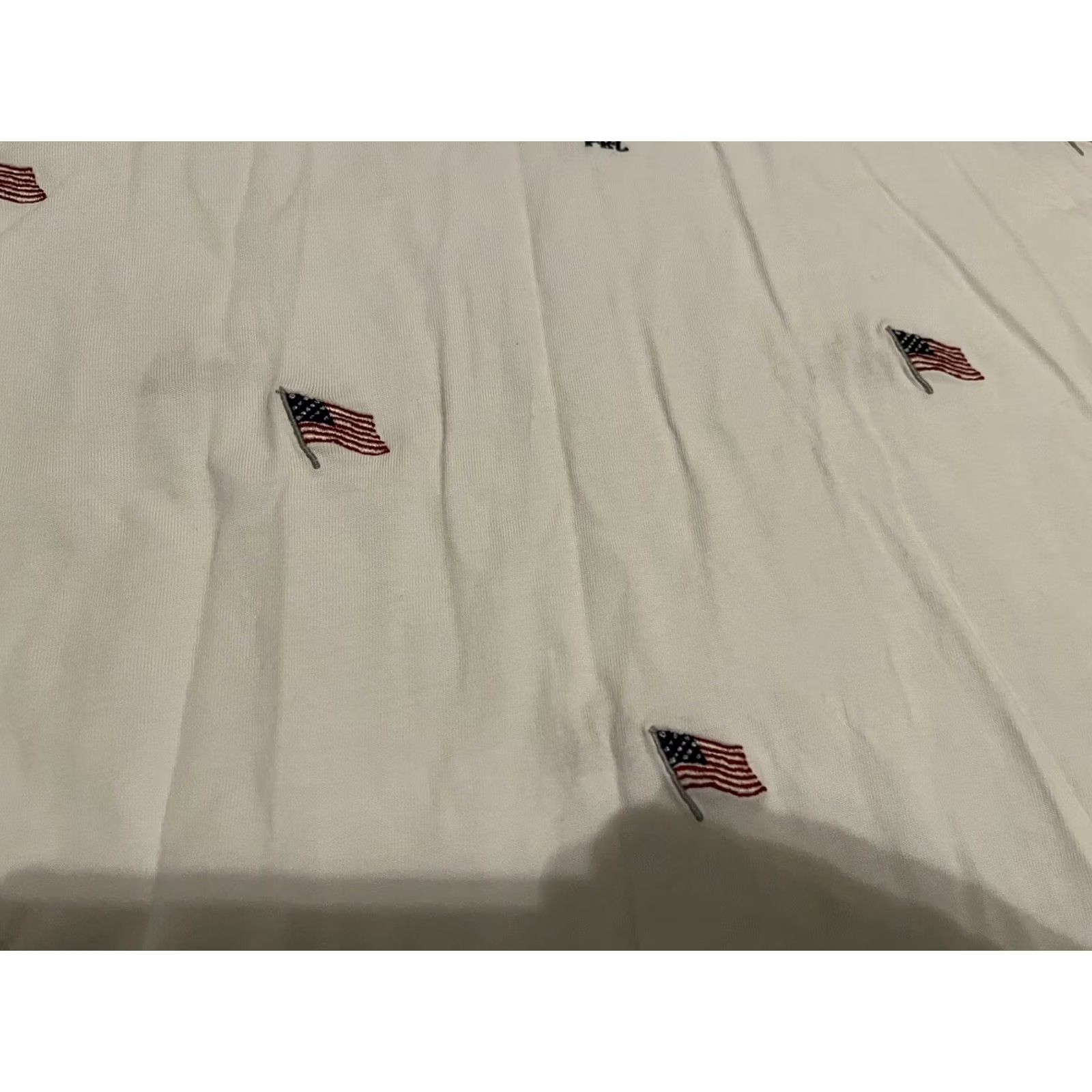 Polo Ralph Lauren Polo Ralph Lauren Polo Shirt White Embroidered USA Flags Classic Fit Mens Large Shirt Size US L / EU 52-54 / 3 - 3 Thumbnail